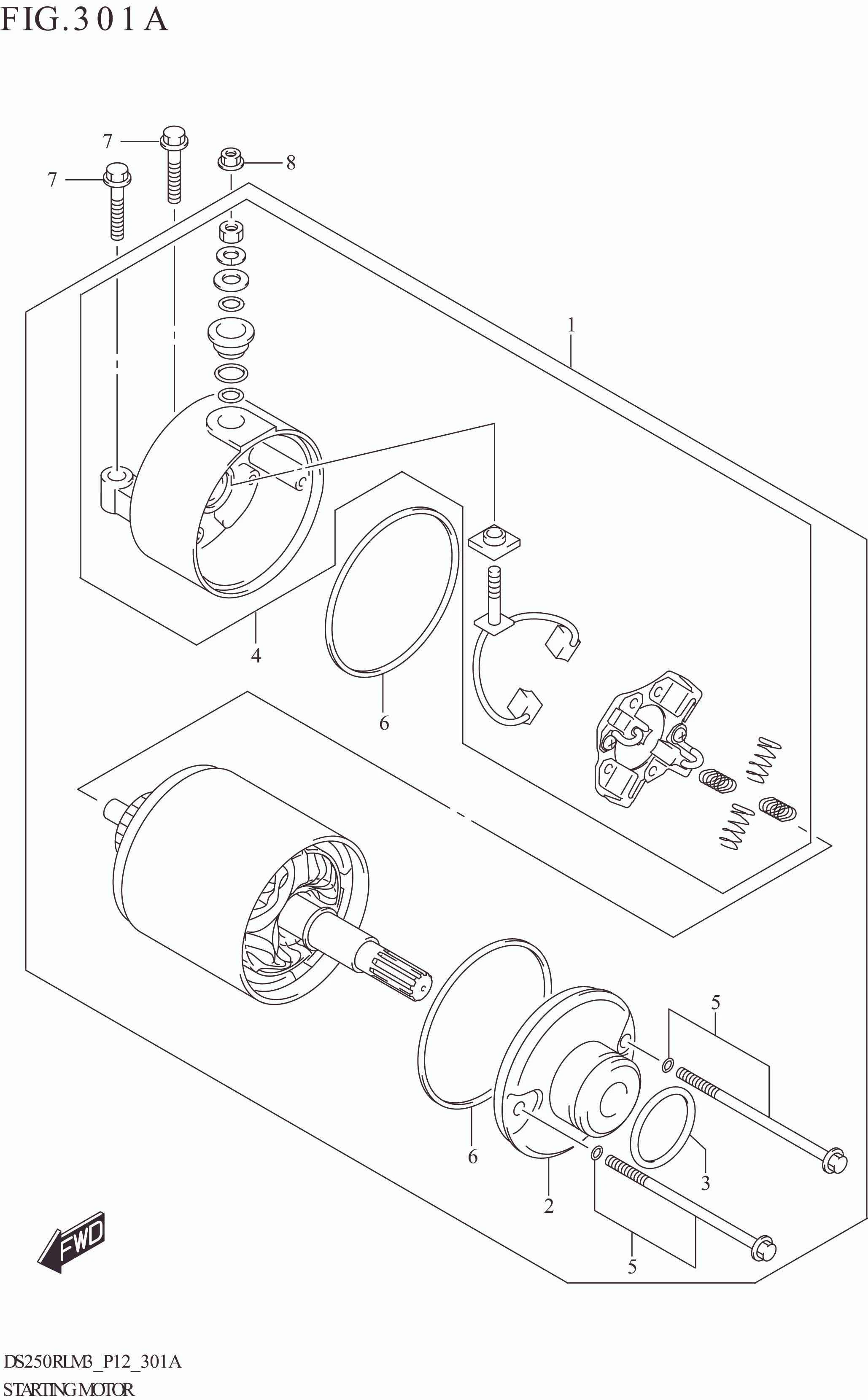 FIG. 301A STARTING MOTOR