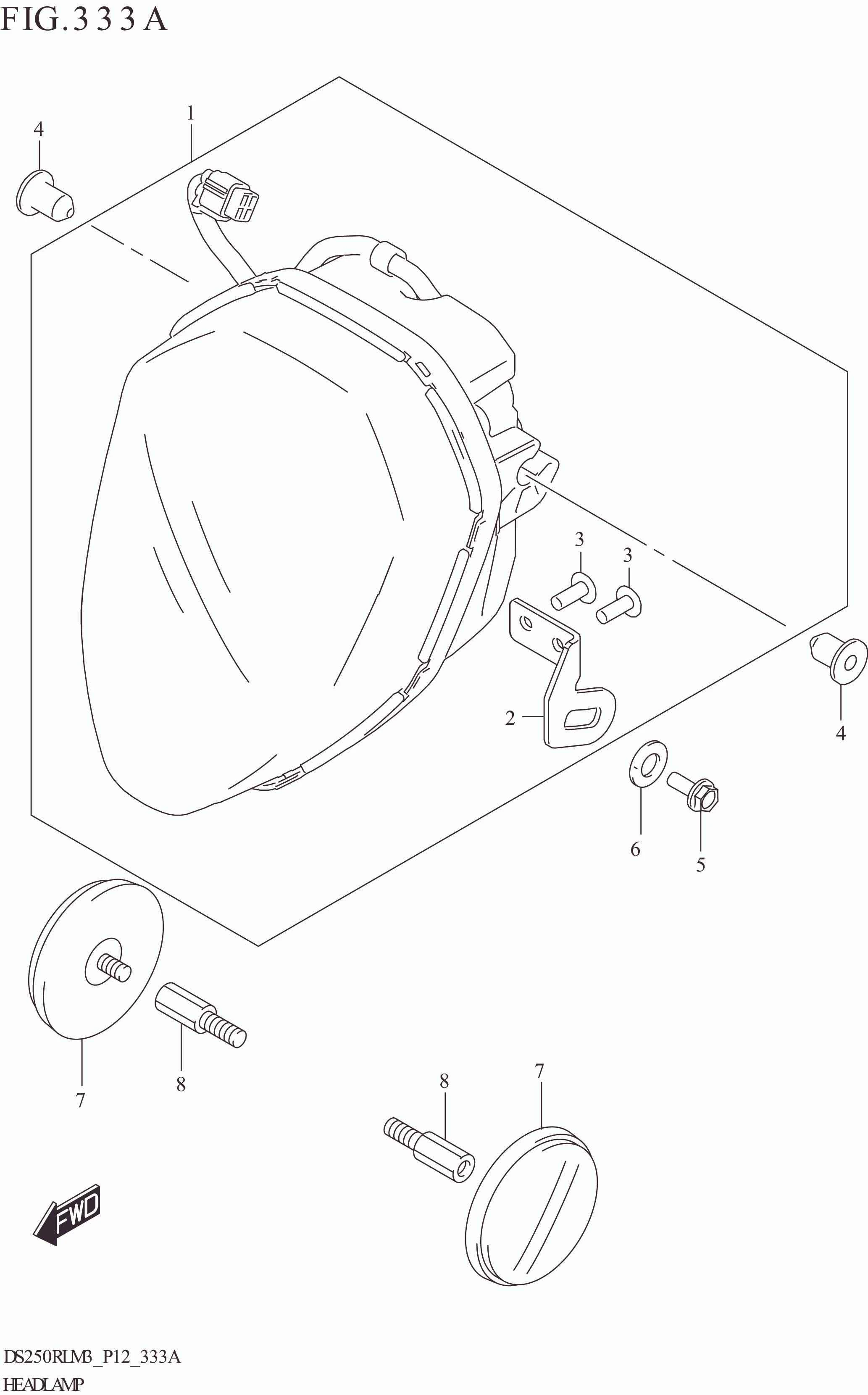 FIG. 333A HEADLAMP