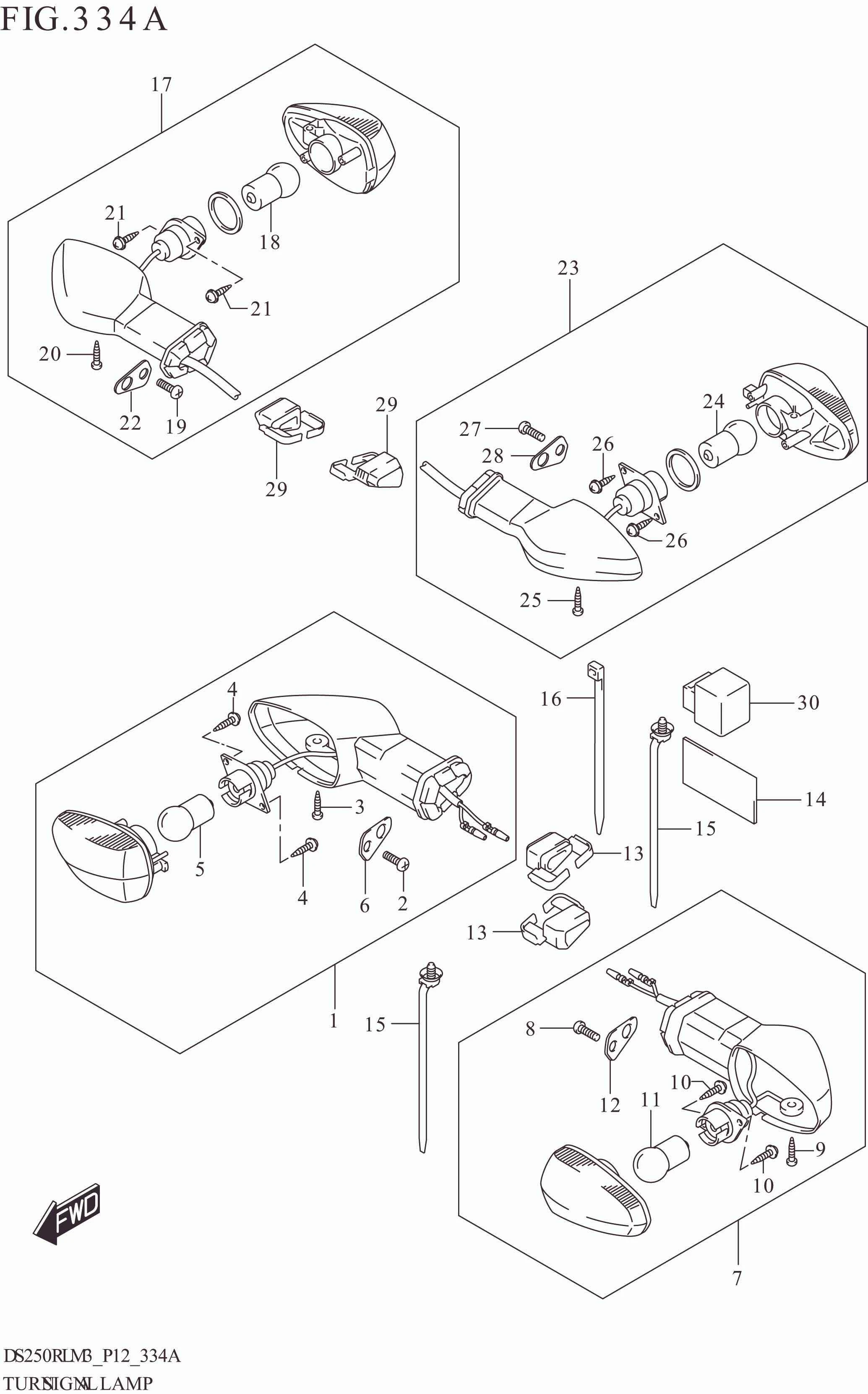 FIG. 334A TURNSIGNAL LAMP
