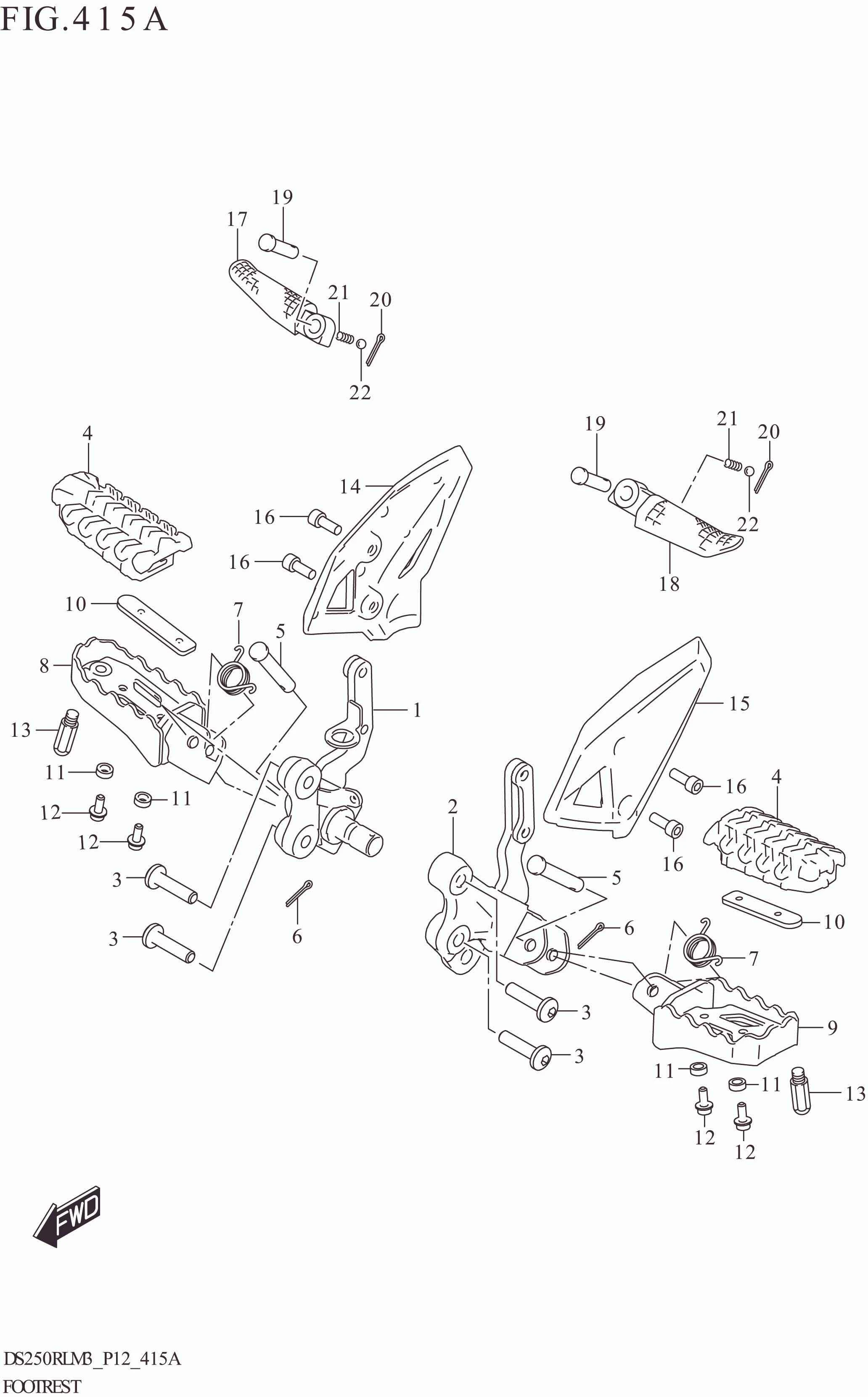 FIG. 415A FOOTREST