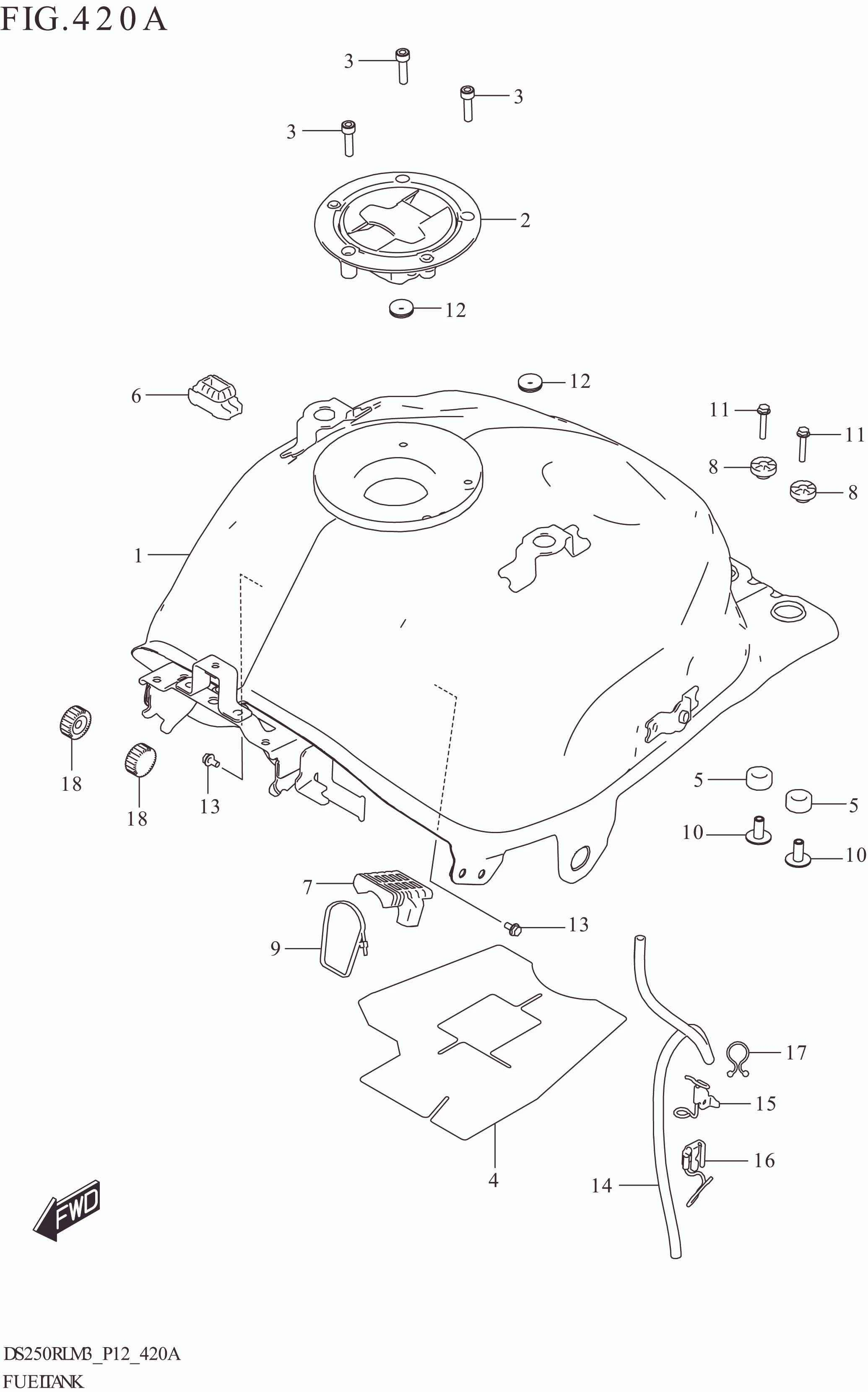 FIG. 420A FUEL TANK