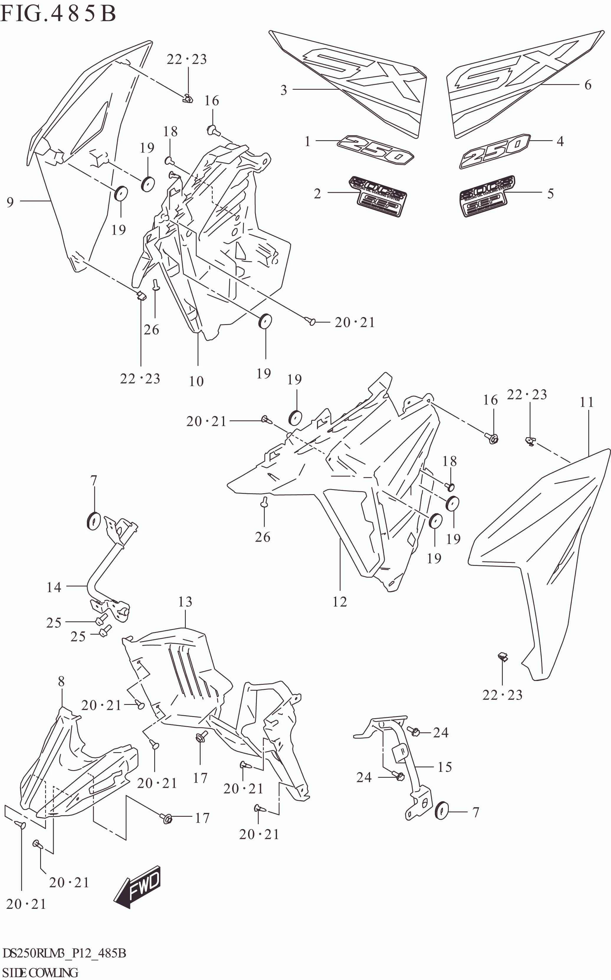 FIG. 483A UNDER COWLING
