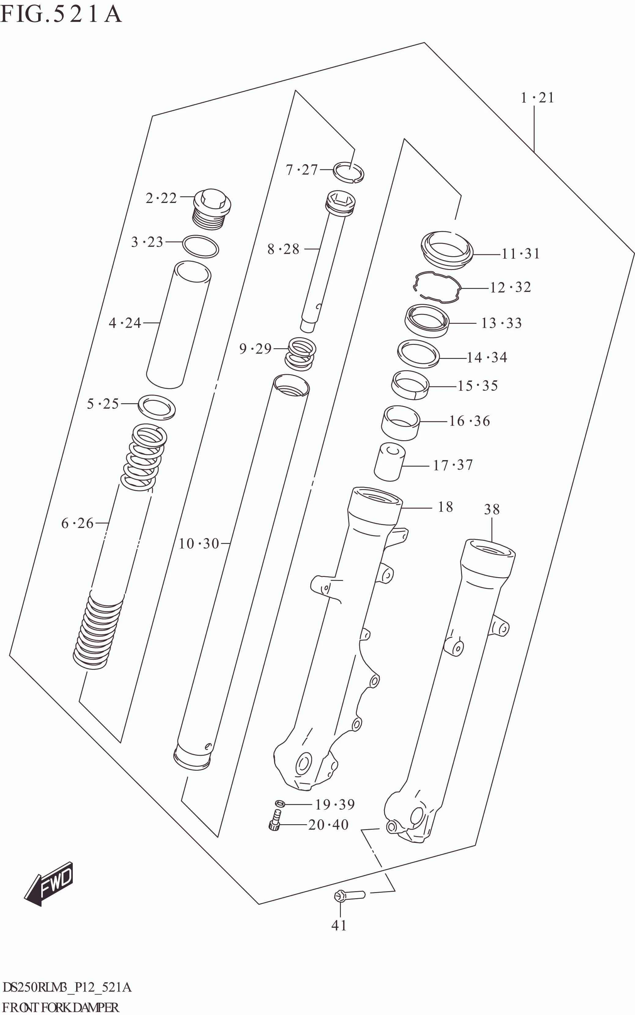 FIG. 521A FRONT FORK DAMPER