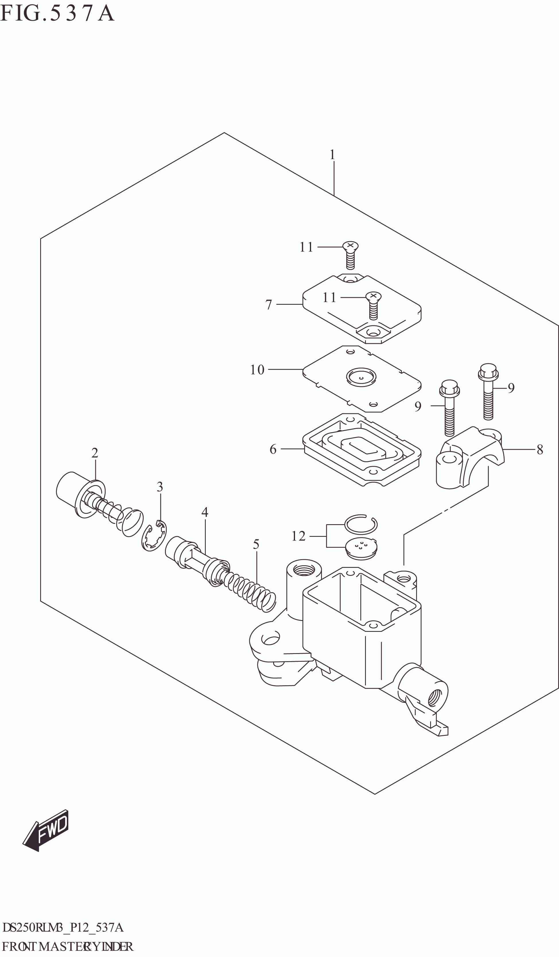 FIG. 537A FRONT MASTER CYLINDER