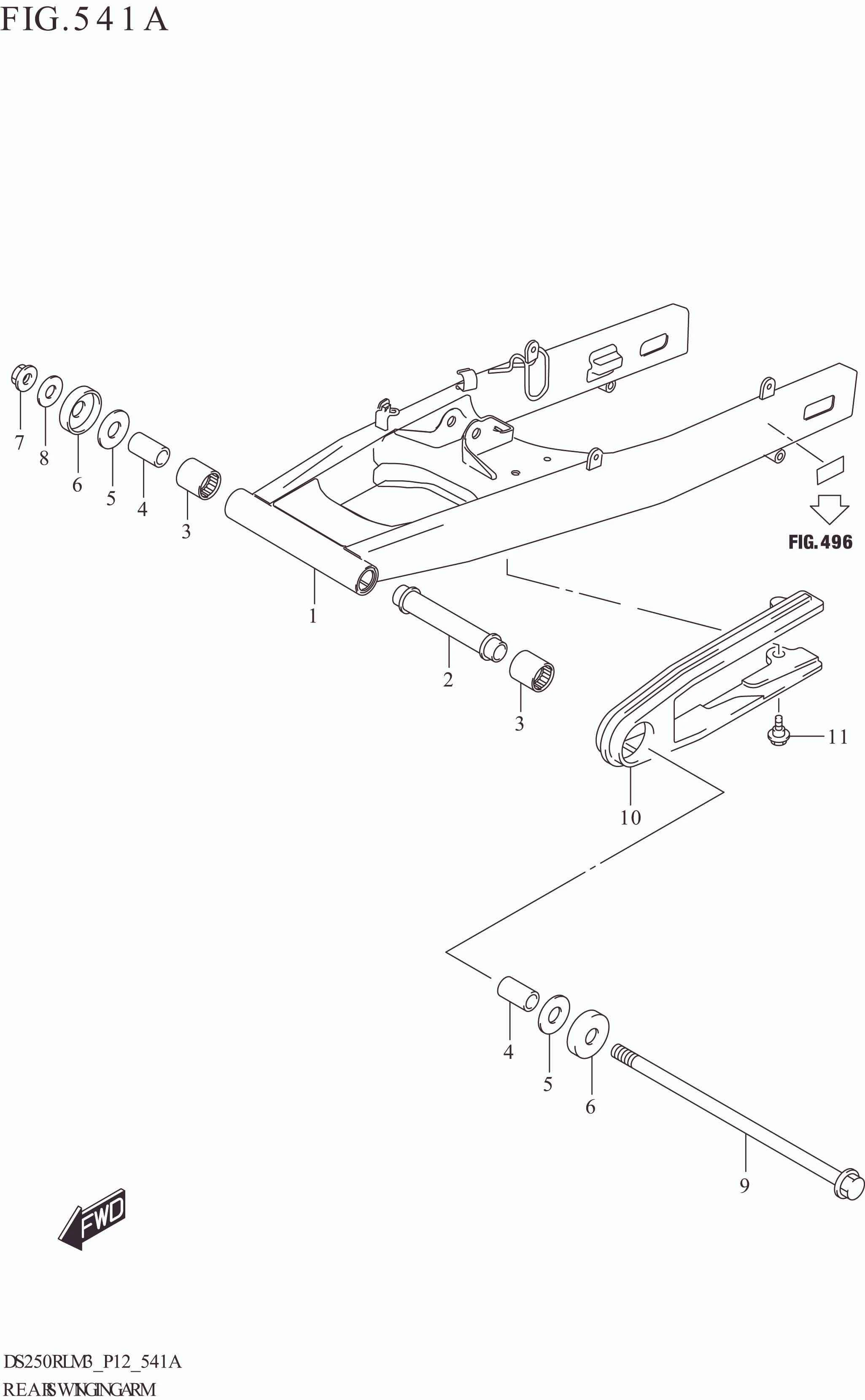 FIG. 541A REAR SWINGINGARM