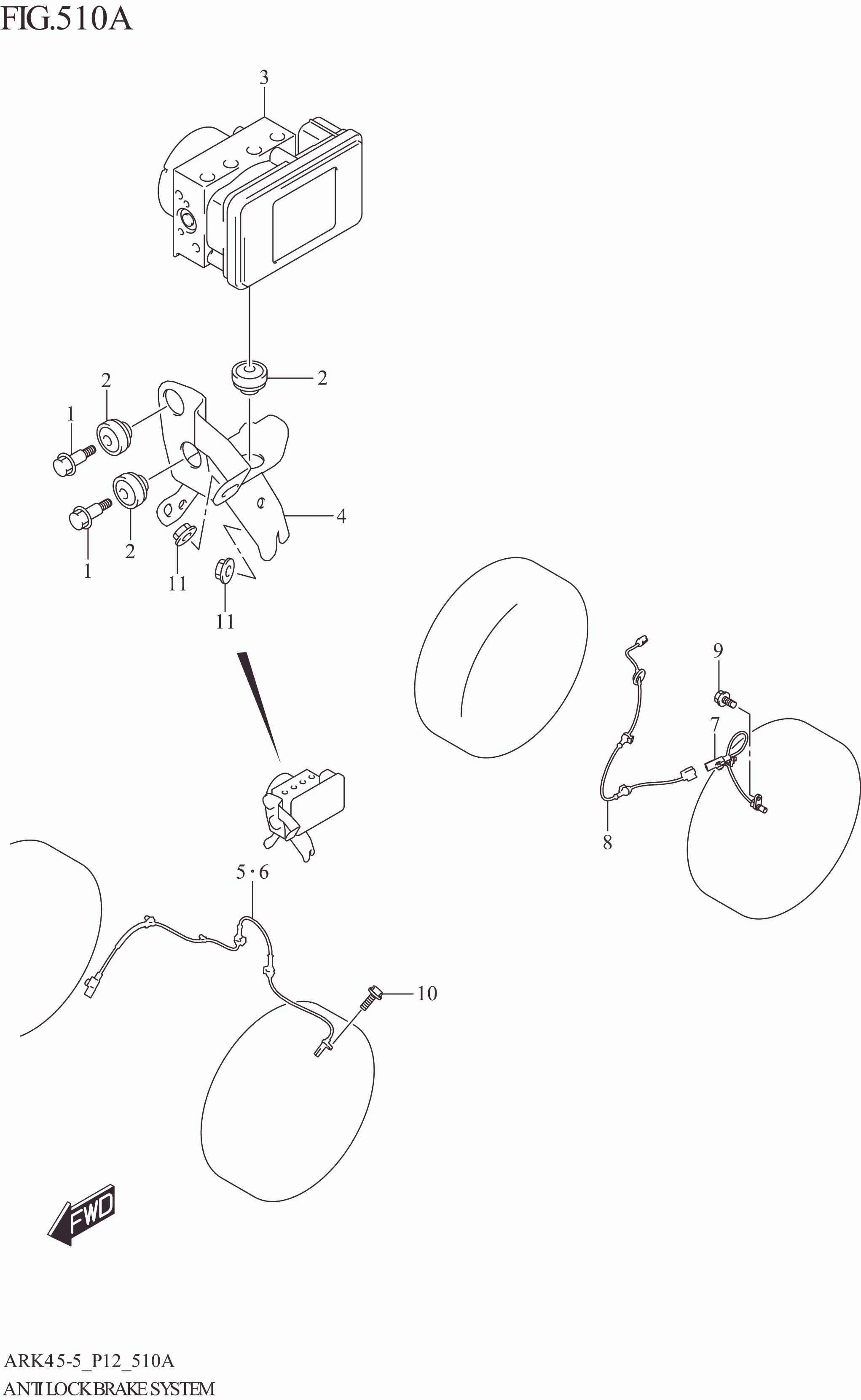 FIG. 510A ANTI LOCK BRAKE SYSTEM (N_ESP)