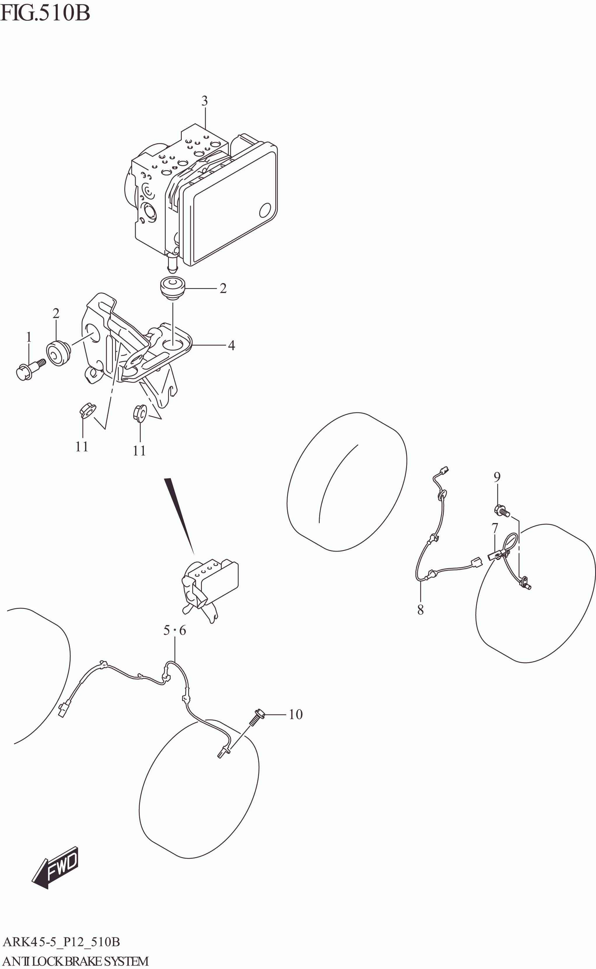 FIG. 510B ANTI LOCK BRAKE SYSTEM (W_ESP)