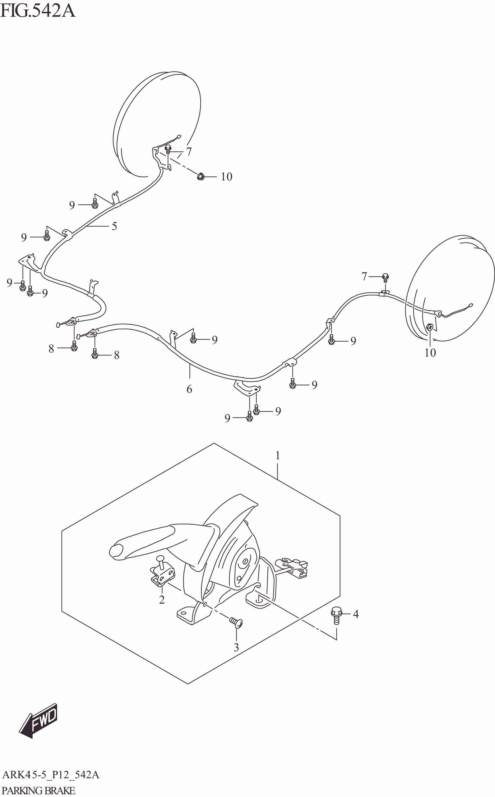 FIG. 542A PARKING BRAKE