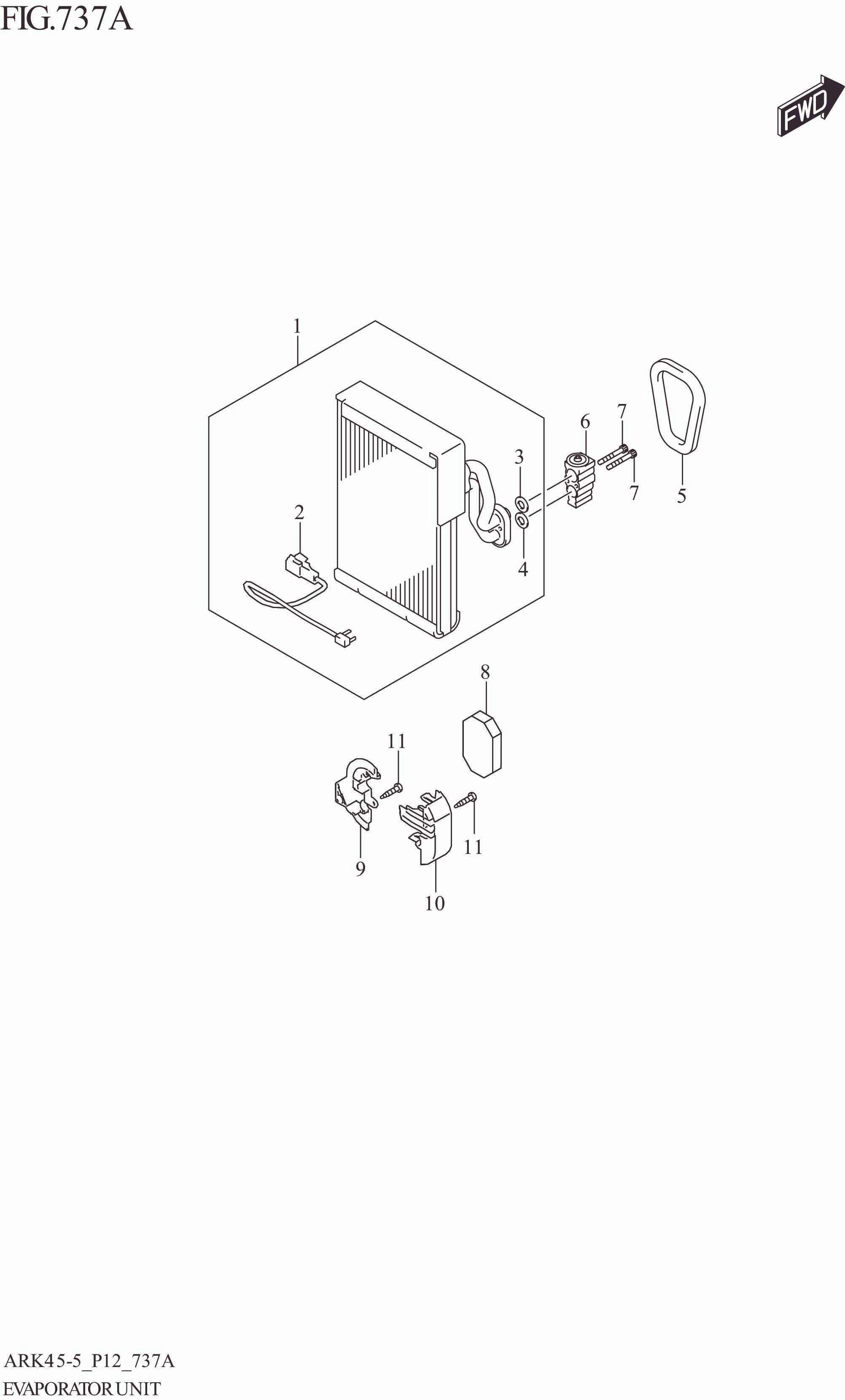 FIG. 737A EVAPORATOR UNIT (GL)