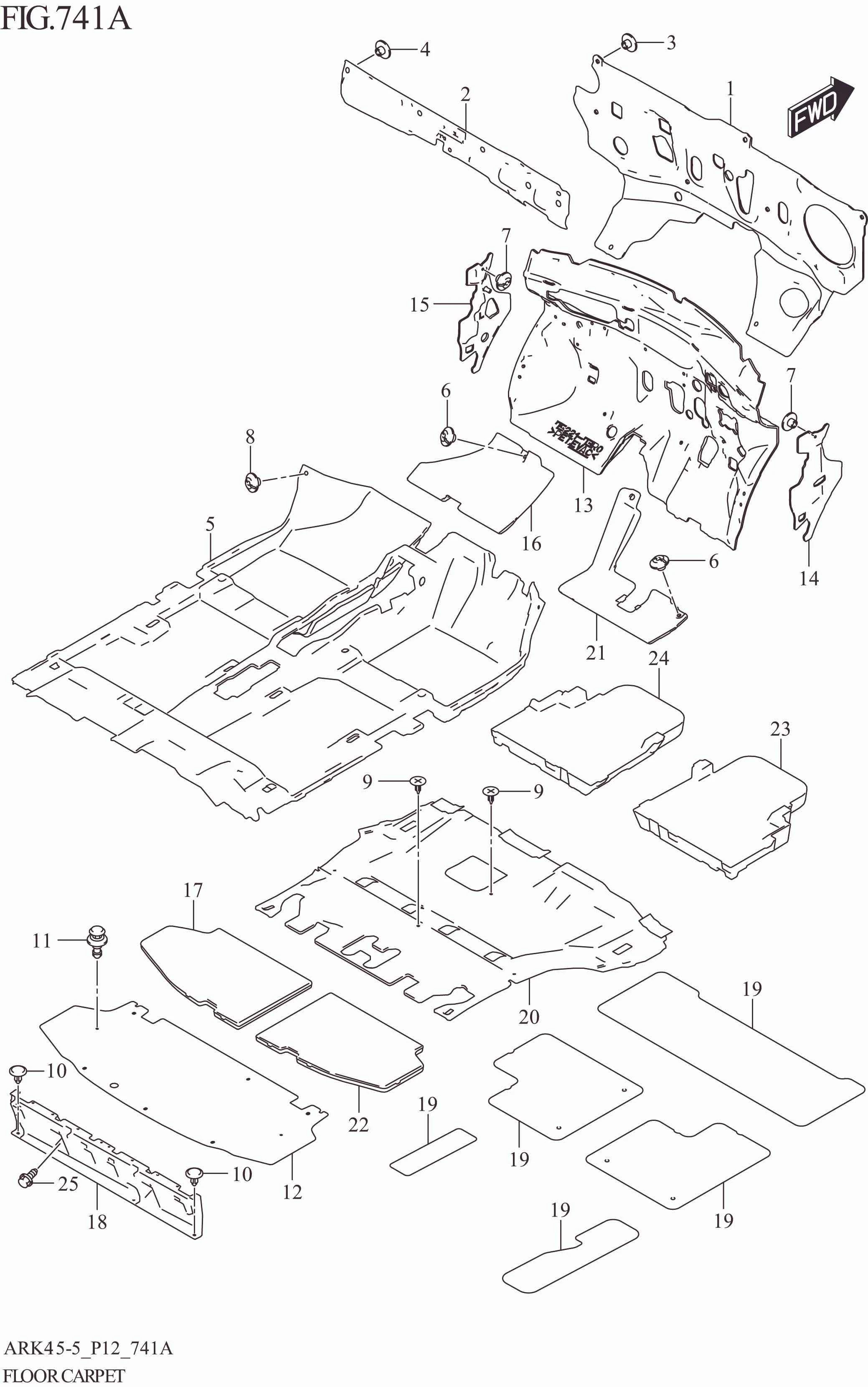 FIG. 741A FLOOR CARPET