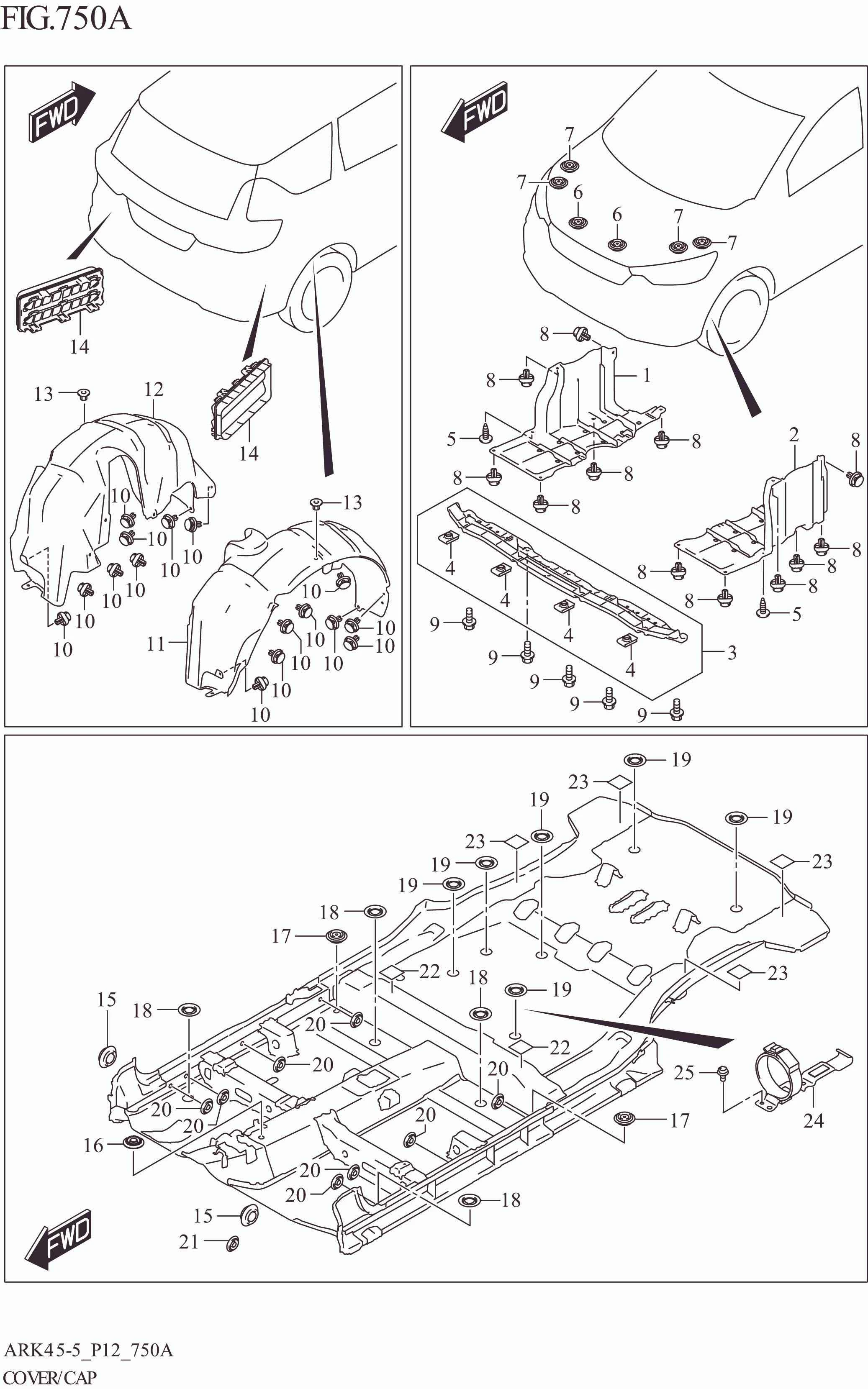 FIG. 750A COVER/CAP