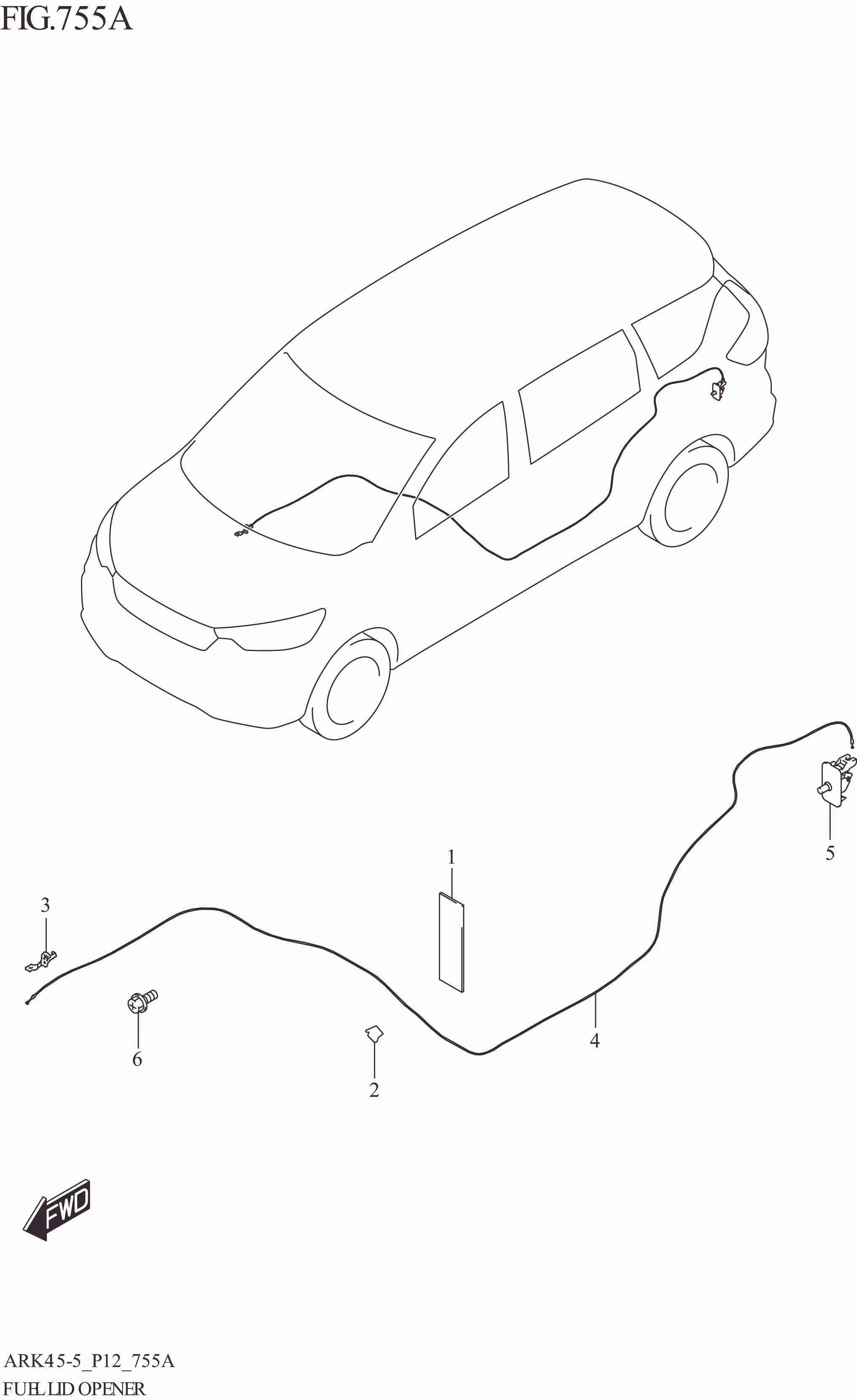 FIG. 755A FUEL LID OPENER