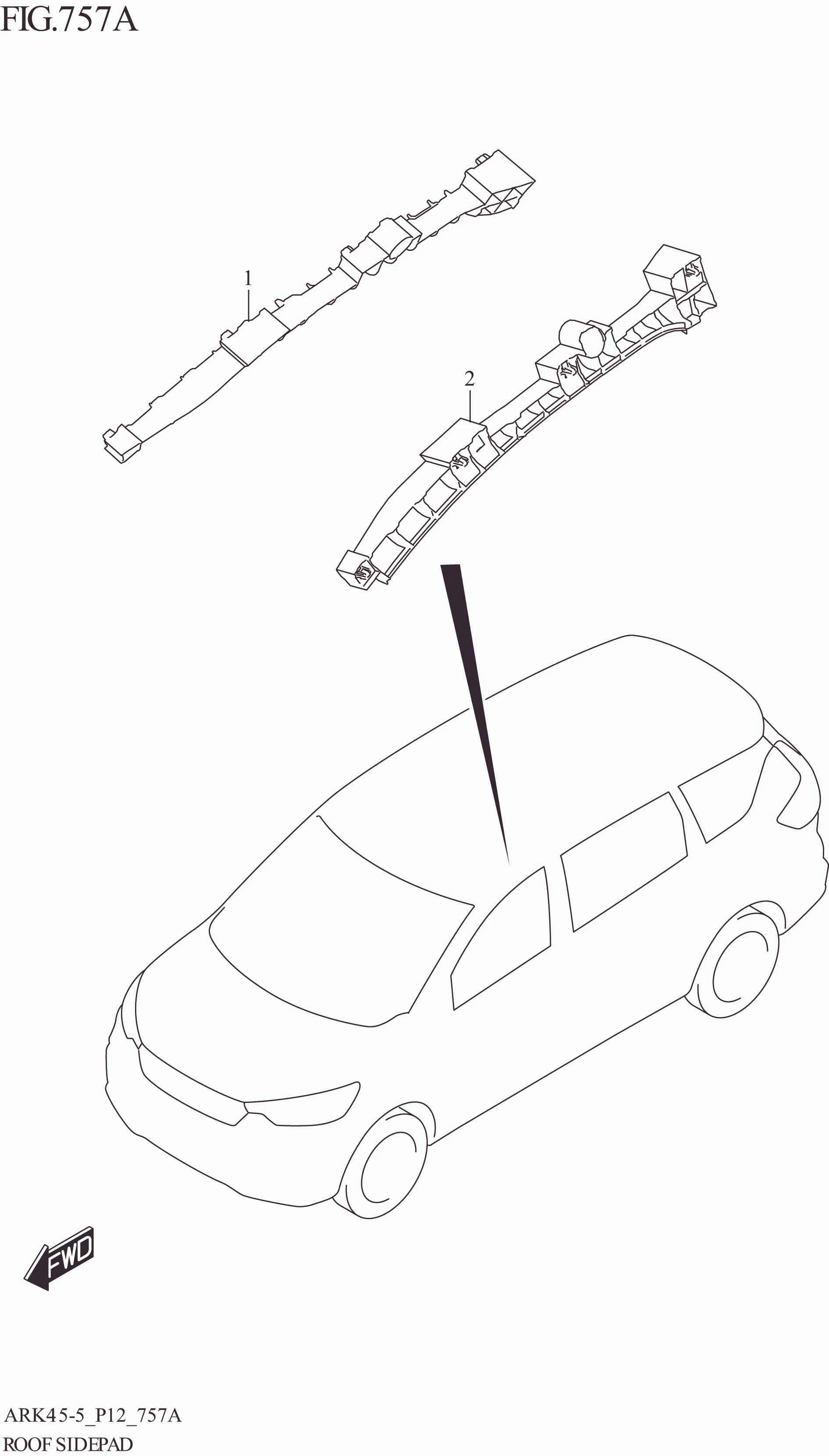 FIG. 757A ROOF SIDE PAD