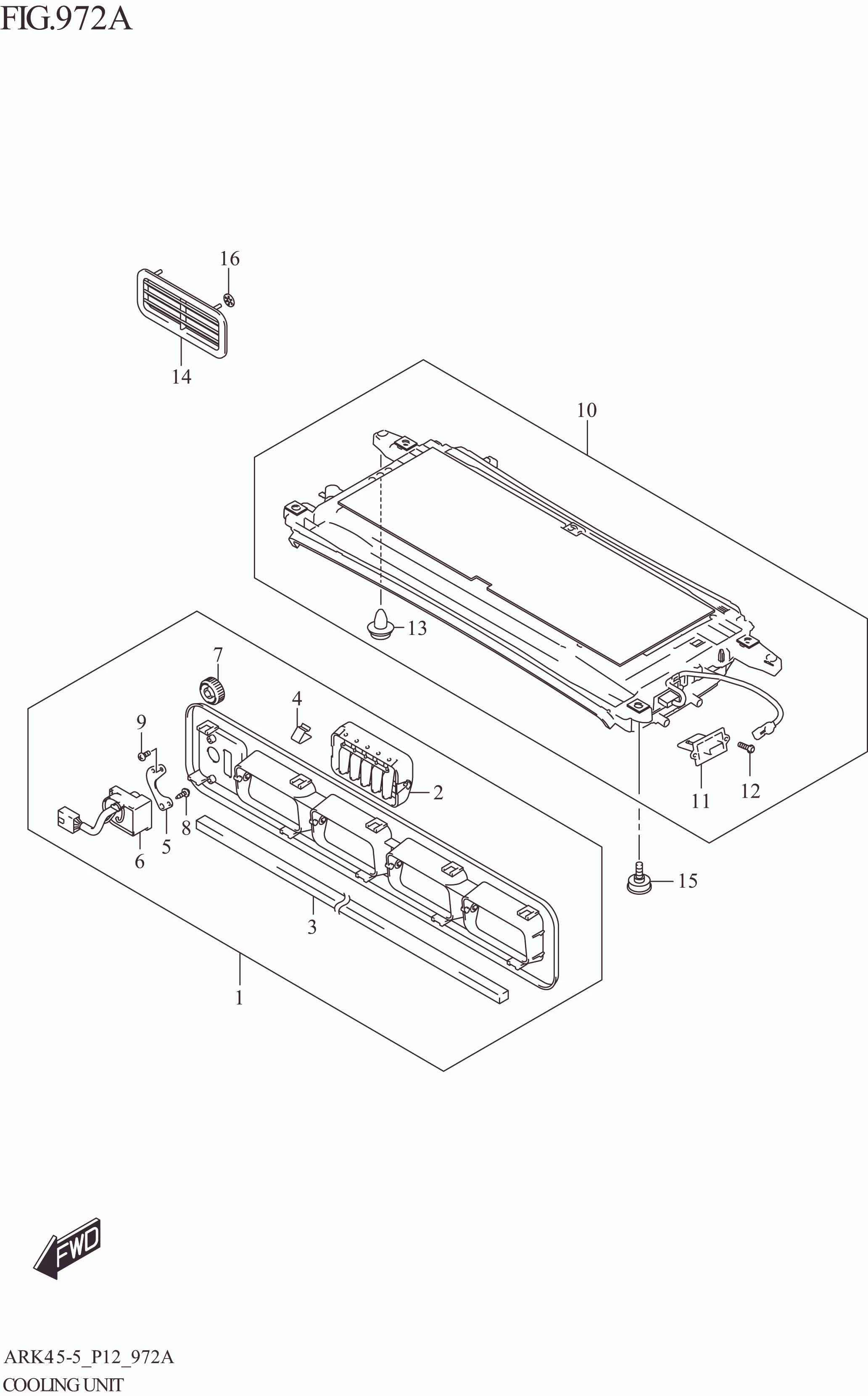 FIG. 972A COOLING UNIT (GL,GX)