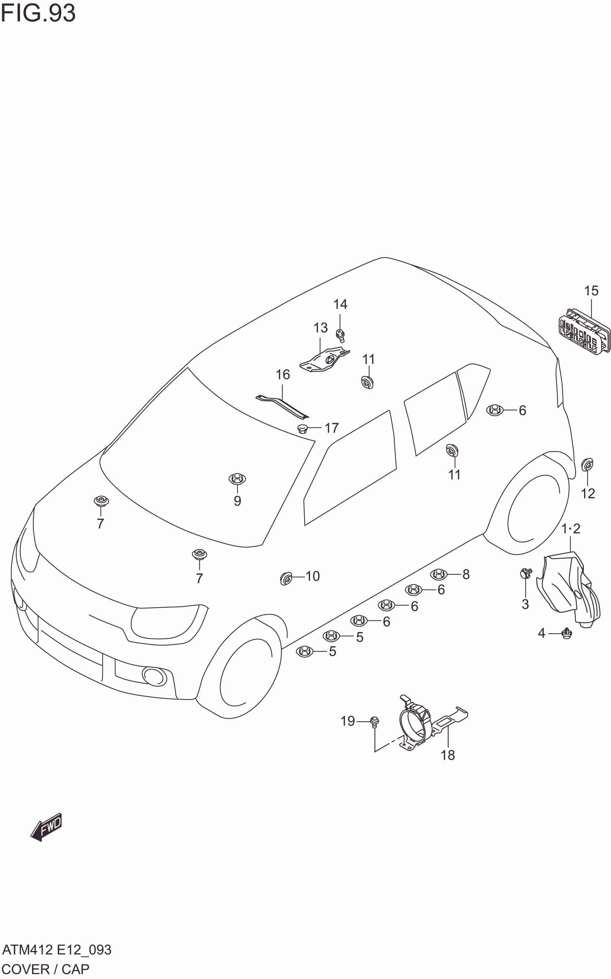 FIG. 93 COVER/CAP