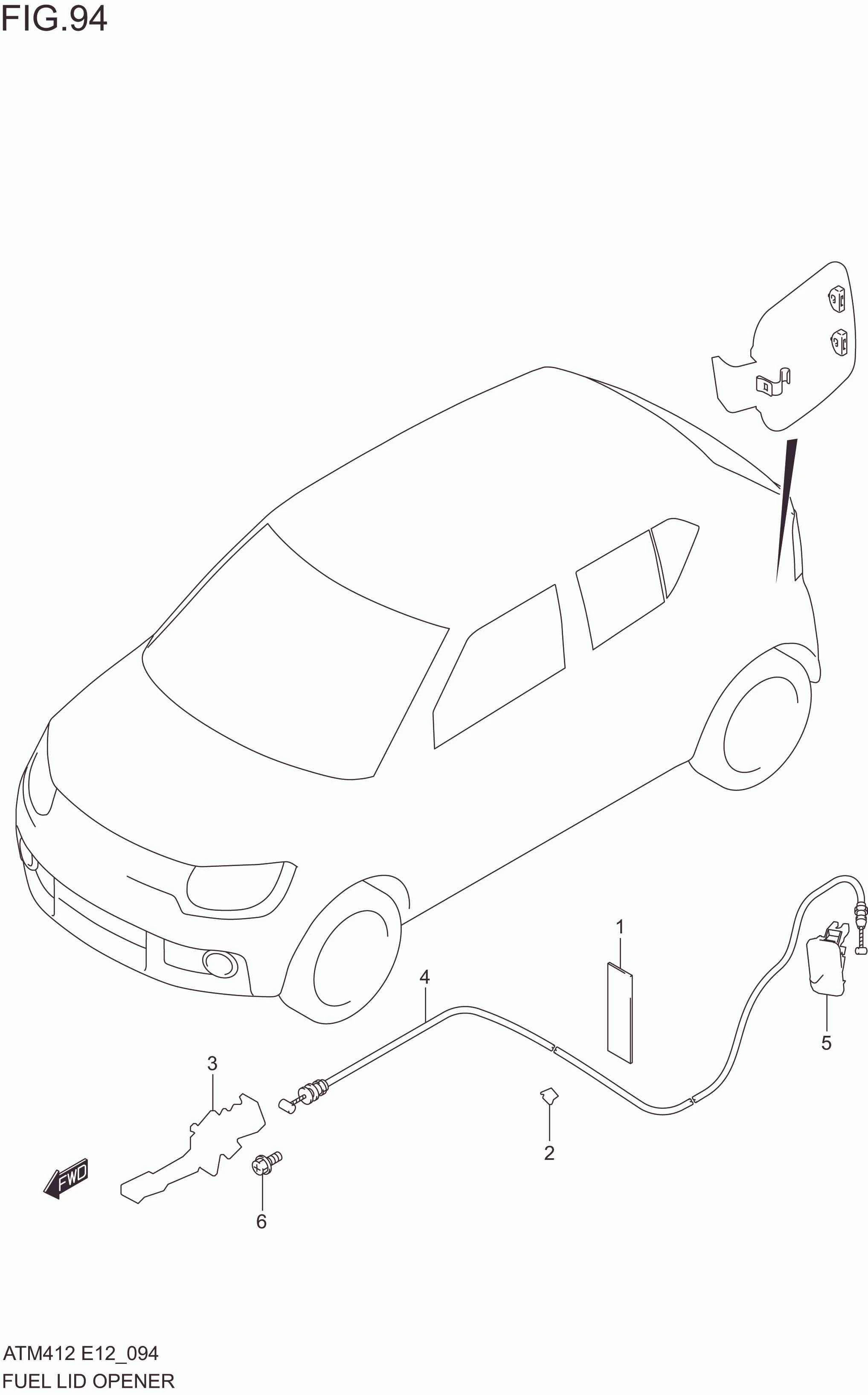 FIG. 94 FUEL LID OPENER