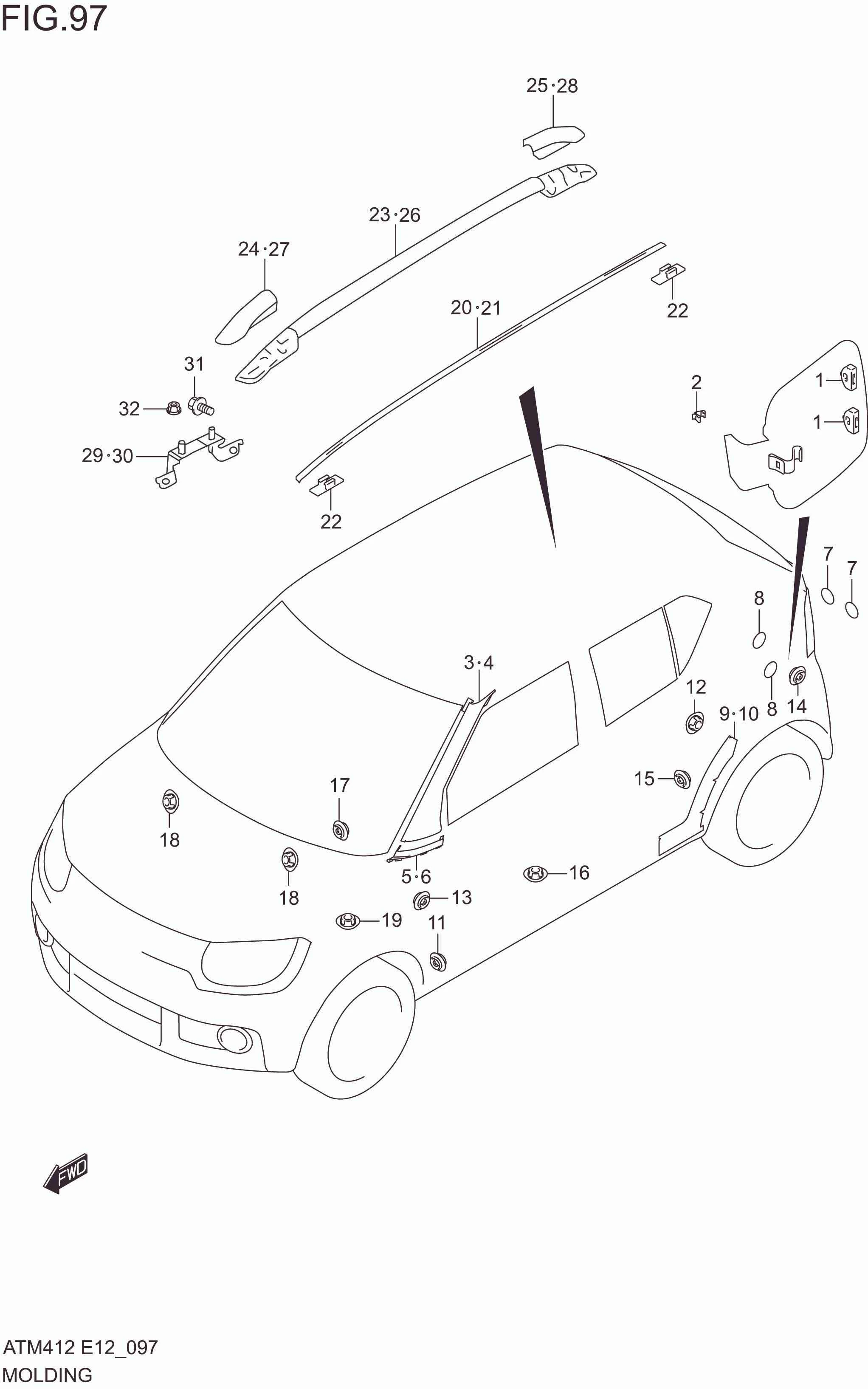 FIG. 97 MOLDING