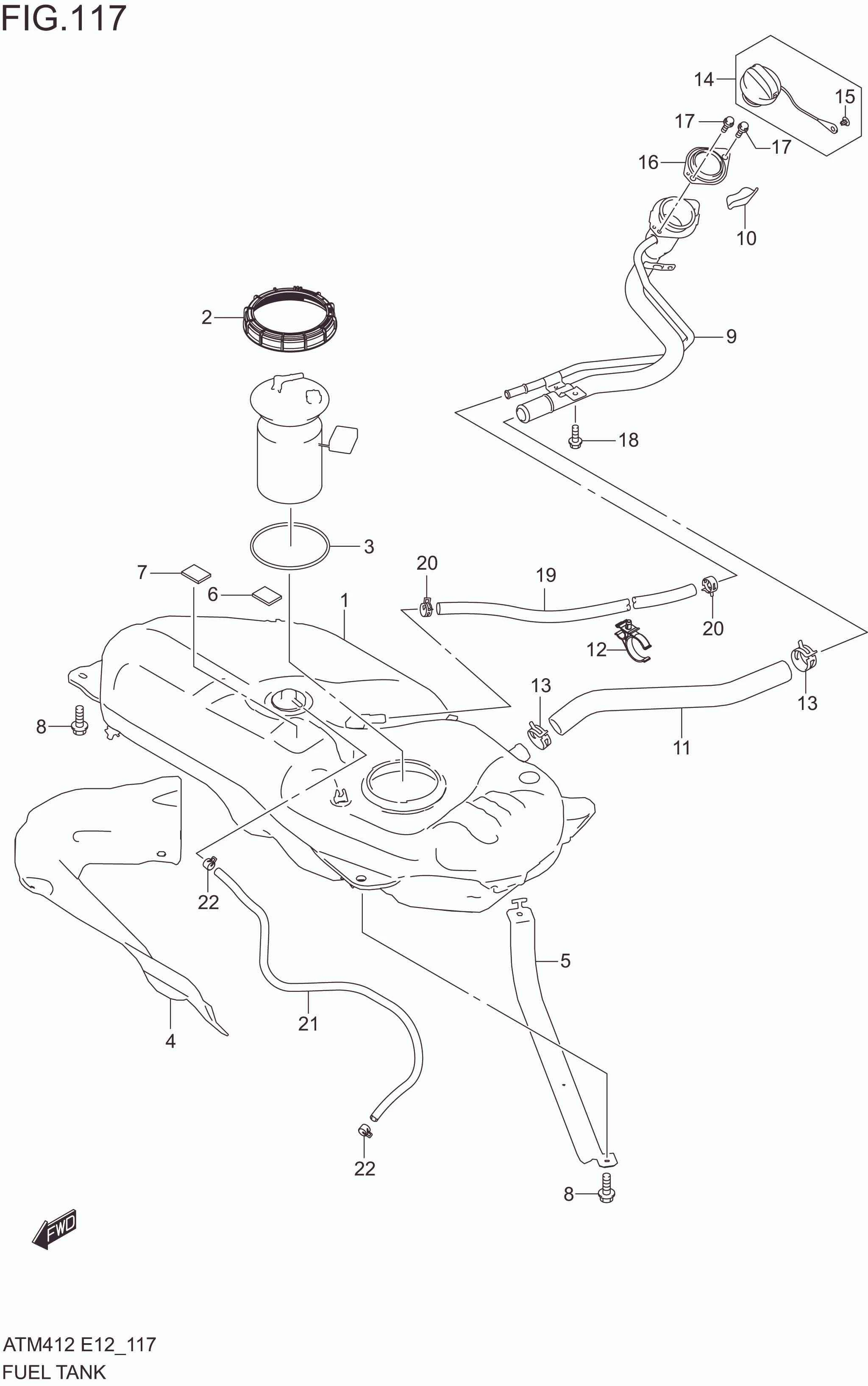 FIG. 117 FUEL TANK
