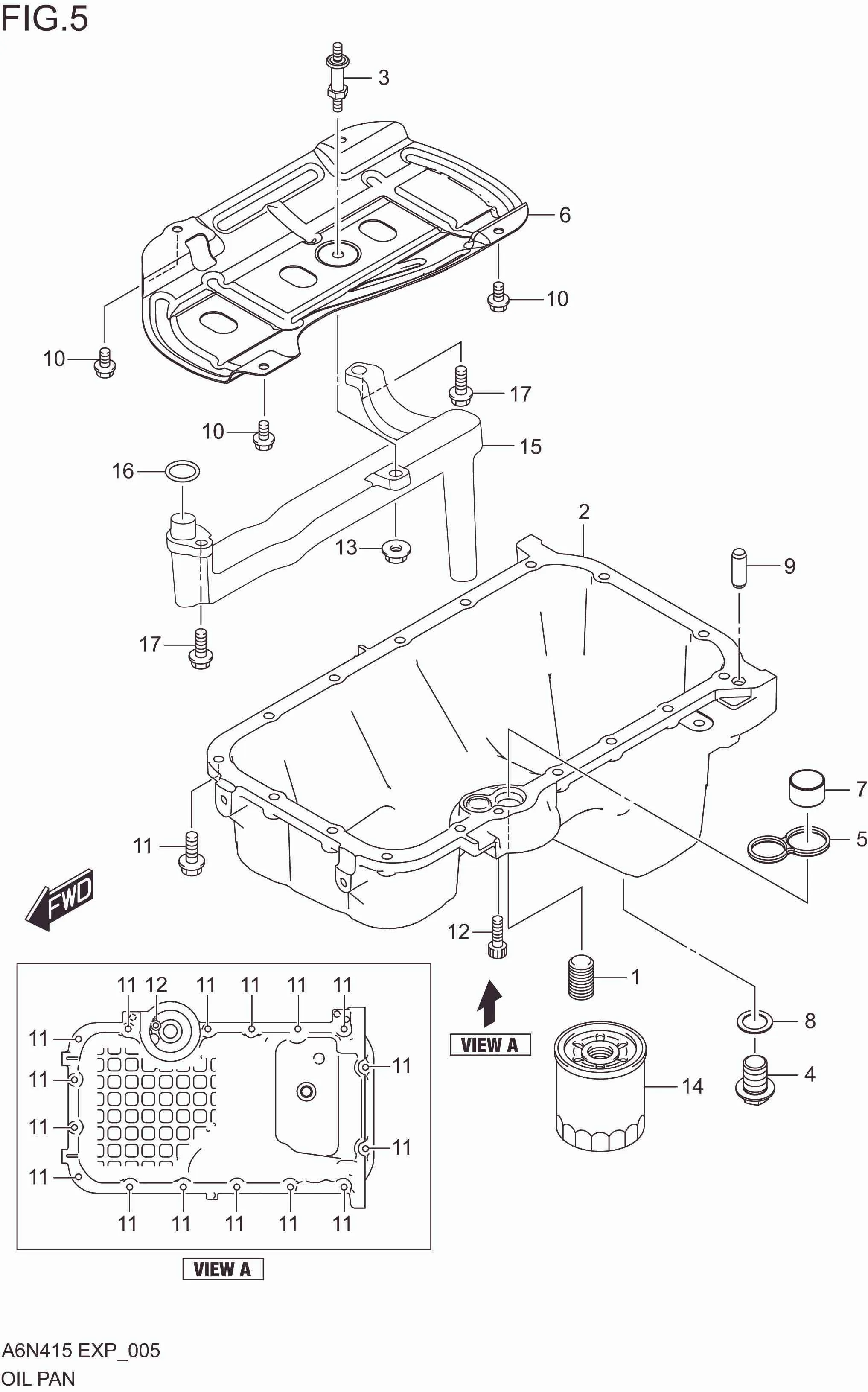 FIG. 005 OIL PAN