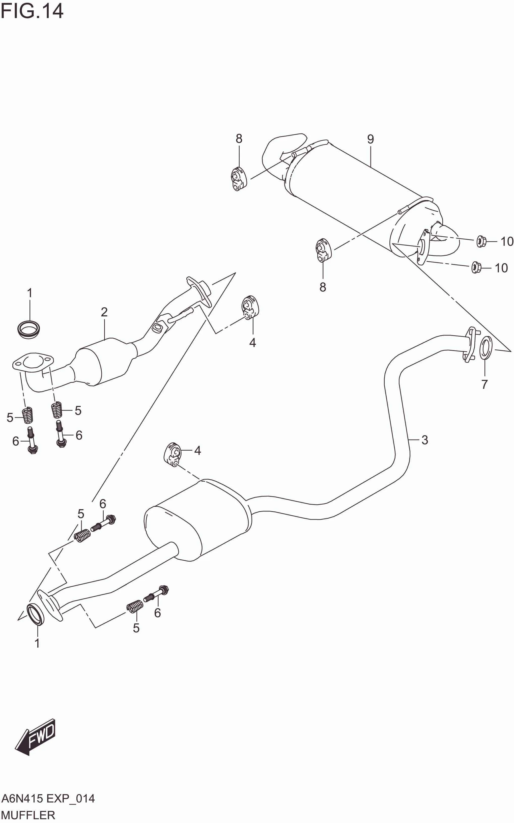FIG. 014 MUFFLER