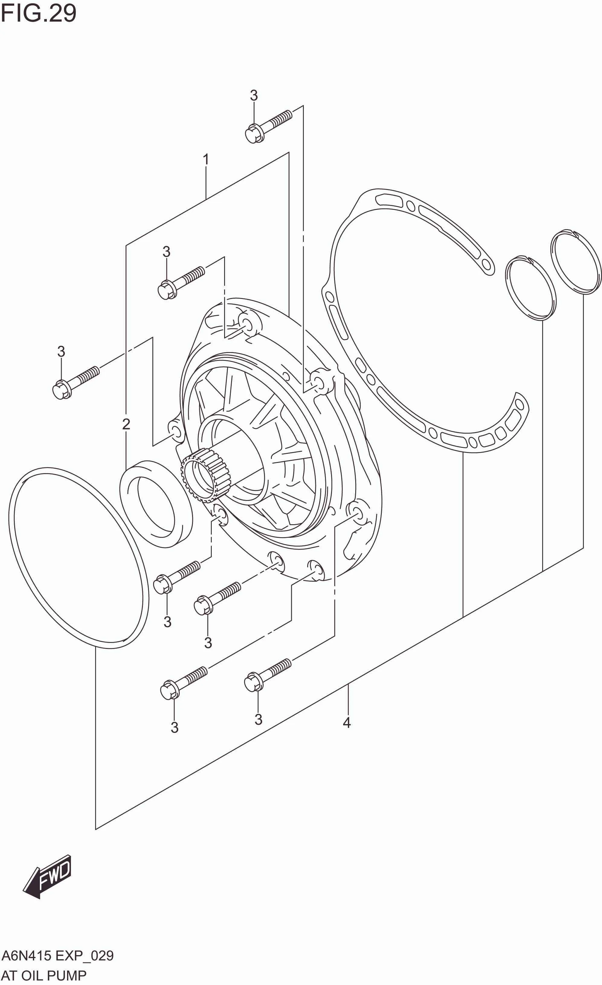 FIG. 029 AT OIL PUMP