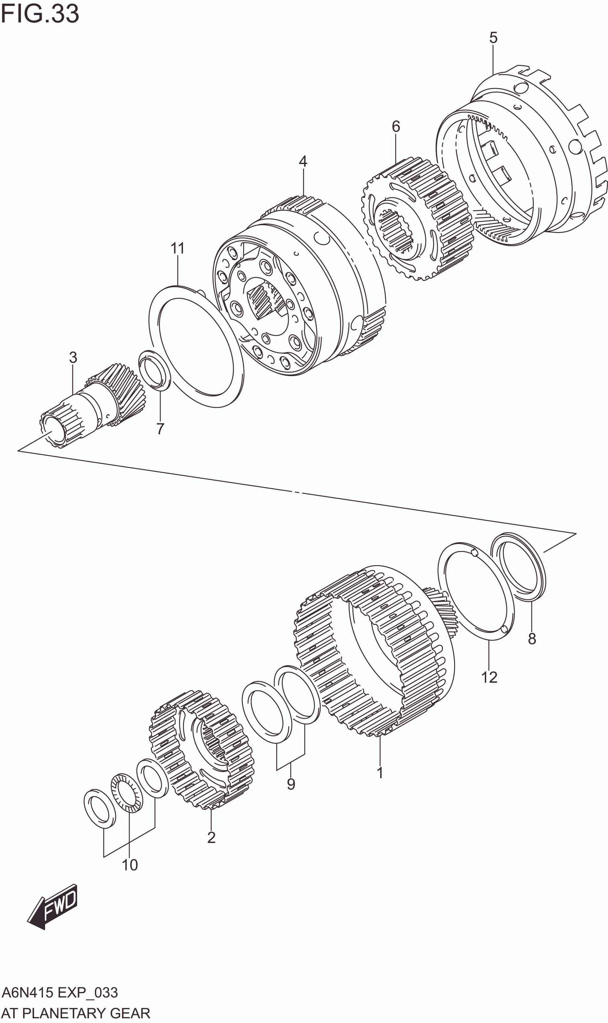 FIG. 033 AT PLANETARY GEAR (4AT)