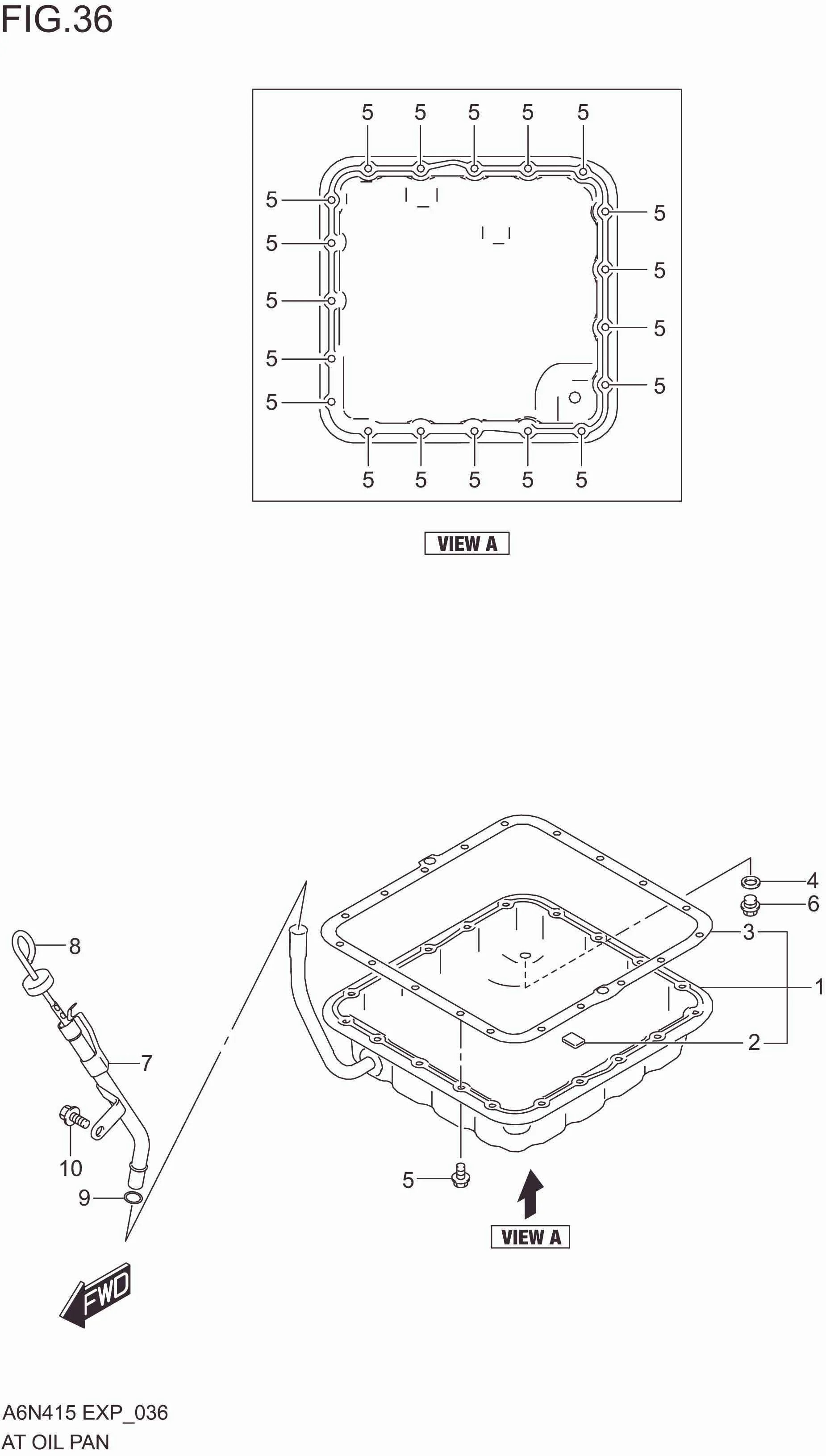 FIG. 036 AT OILPAN (4AT)