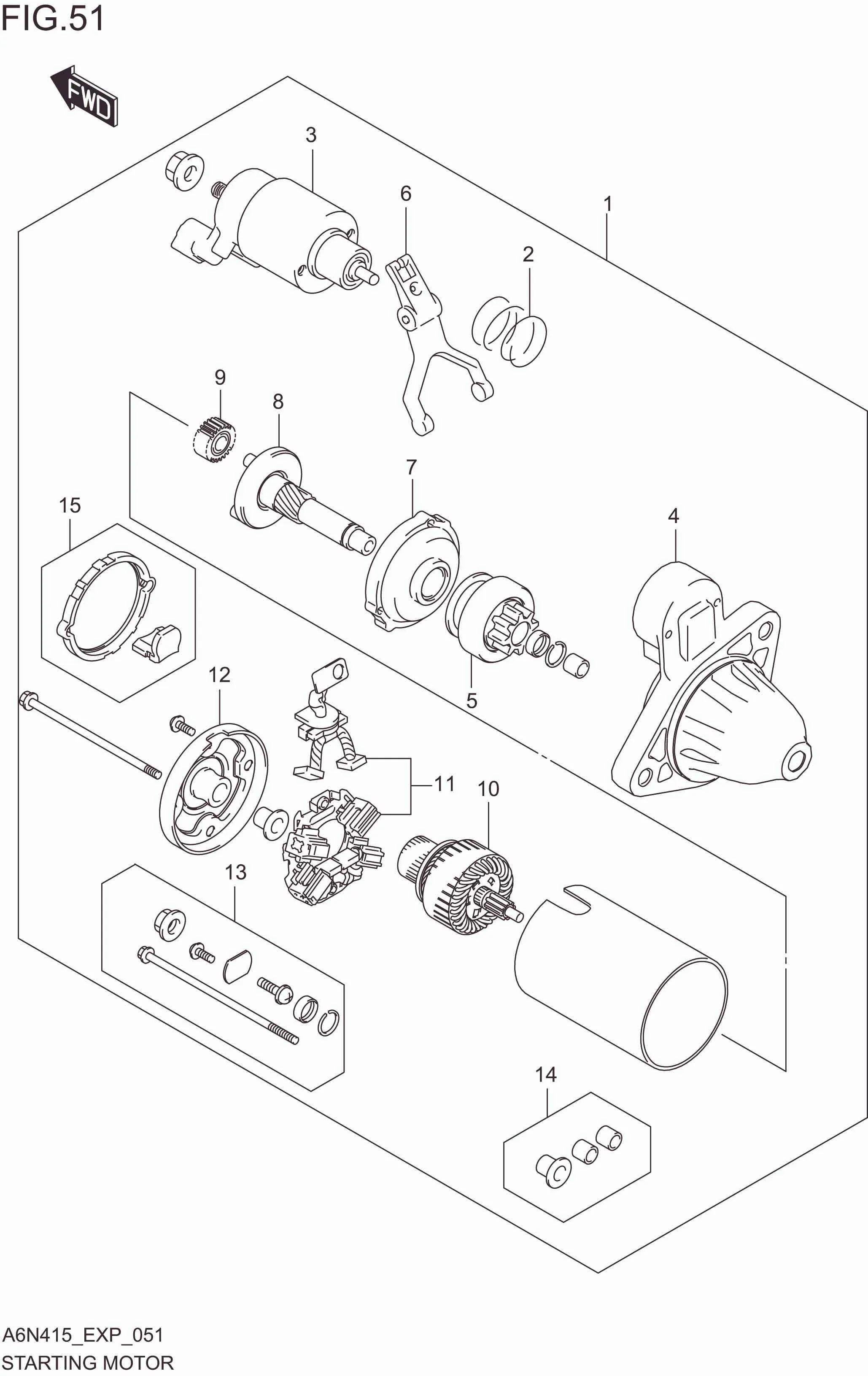 FIG. 051 STARTING MOTOR
