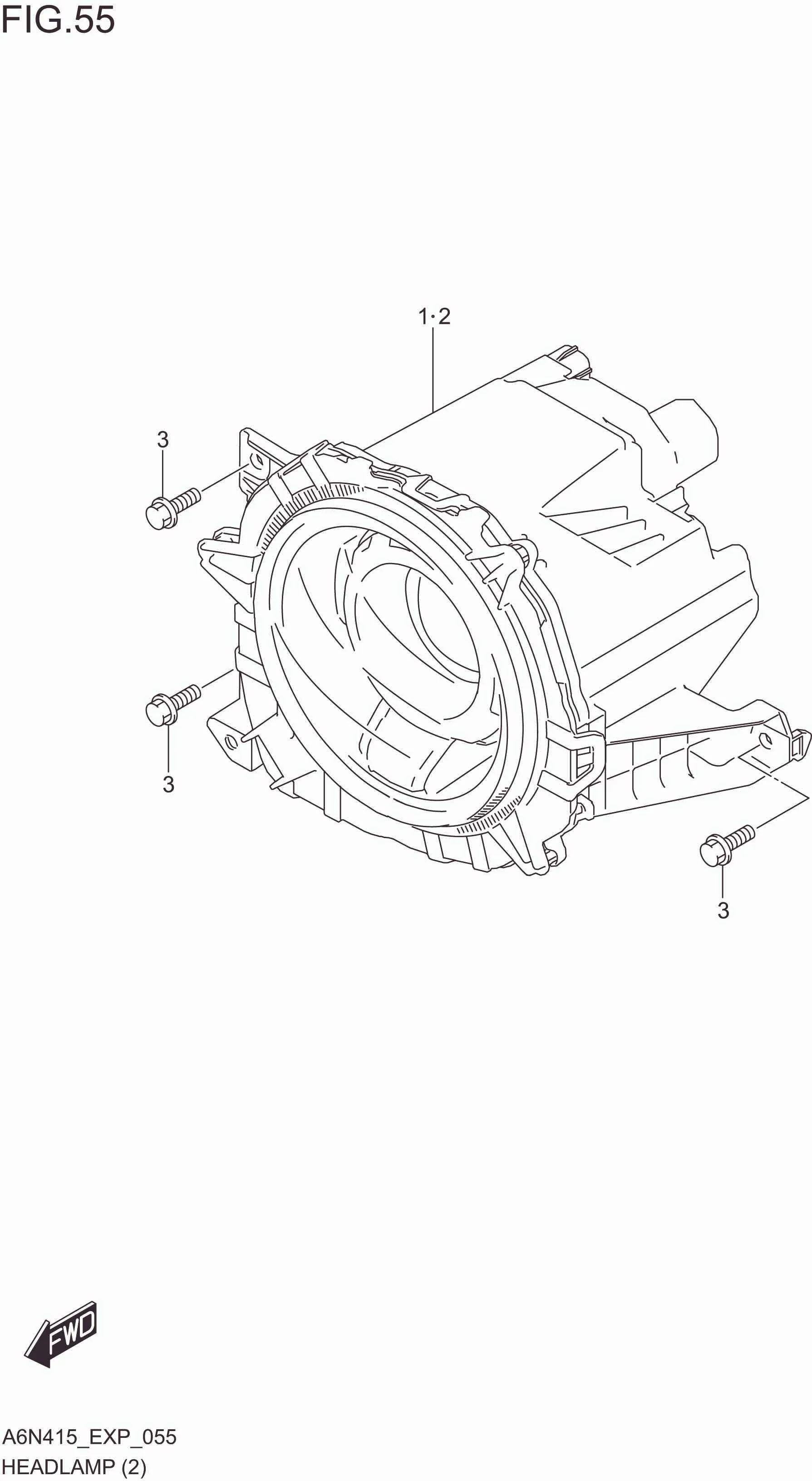 FIG. 055 HEADLAMP