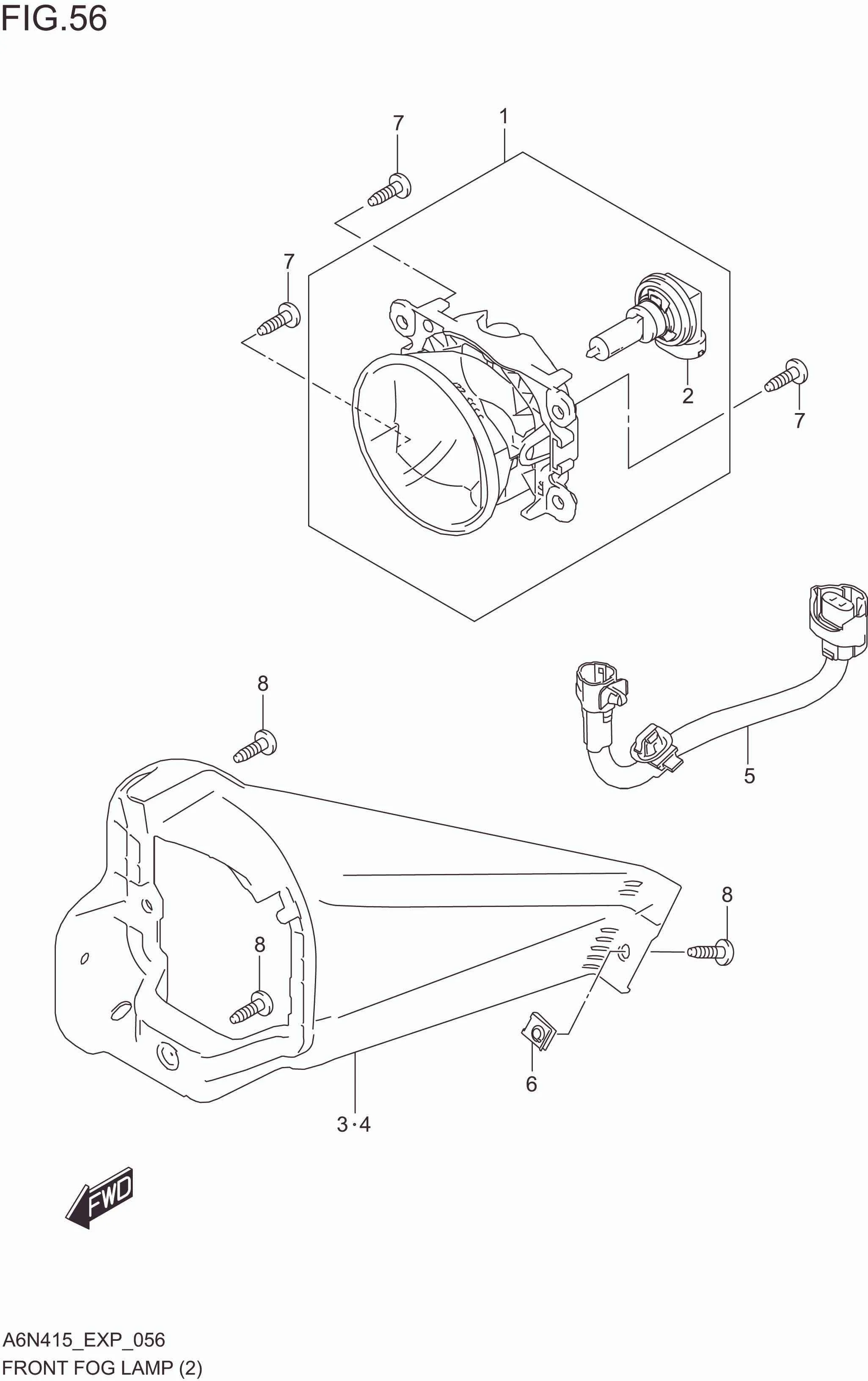 FIG. 056 FRONT FOGLAMP
