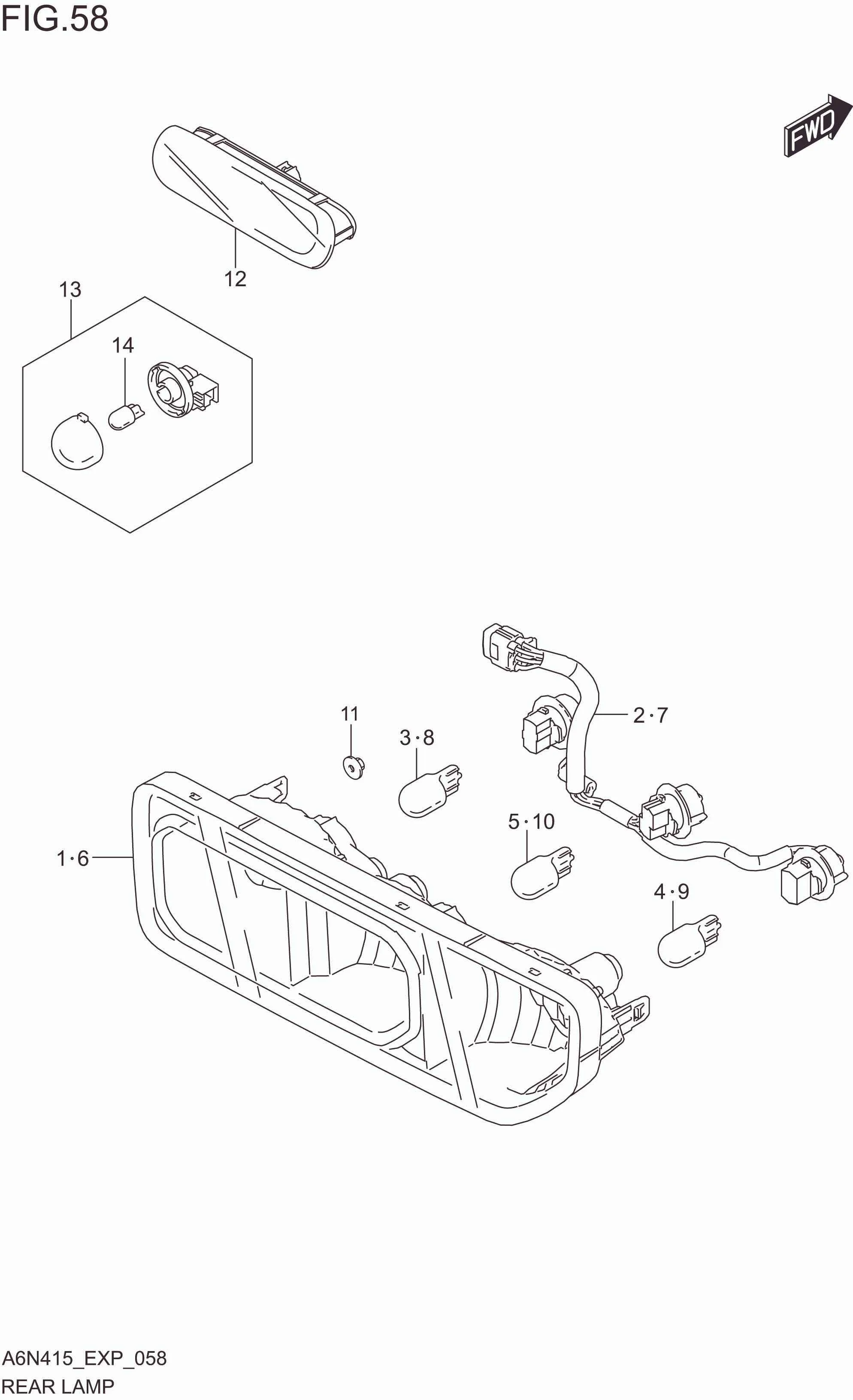 FIG. 058 REAR LAMP