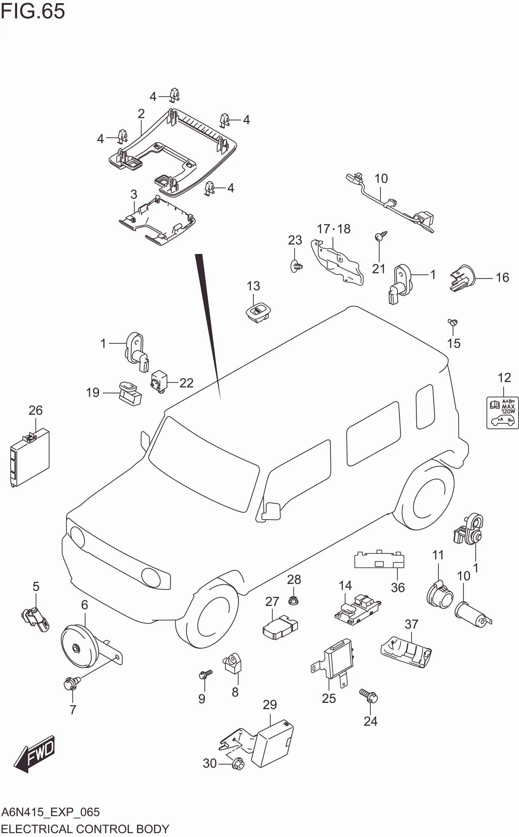 FIG. 065 ELECTRICAL CONTROL BODY