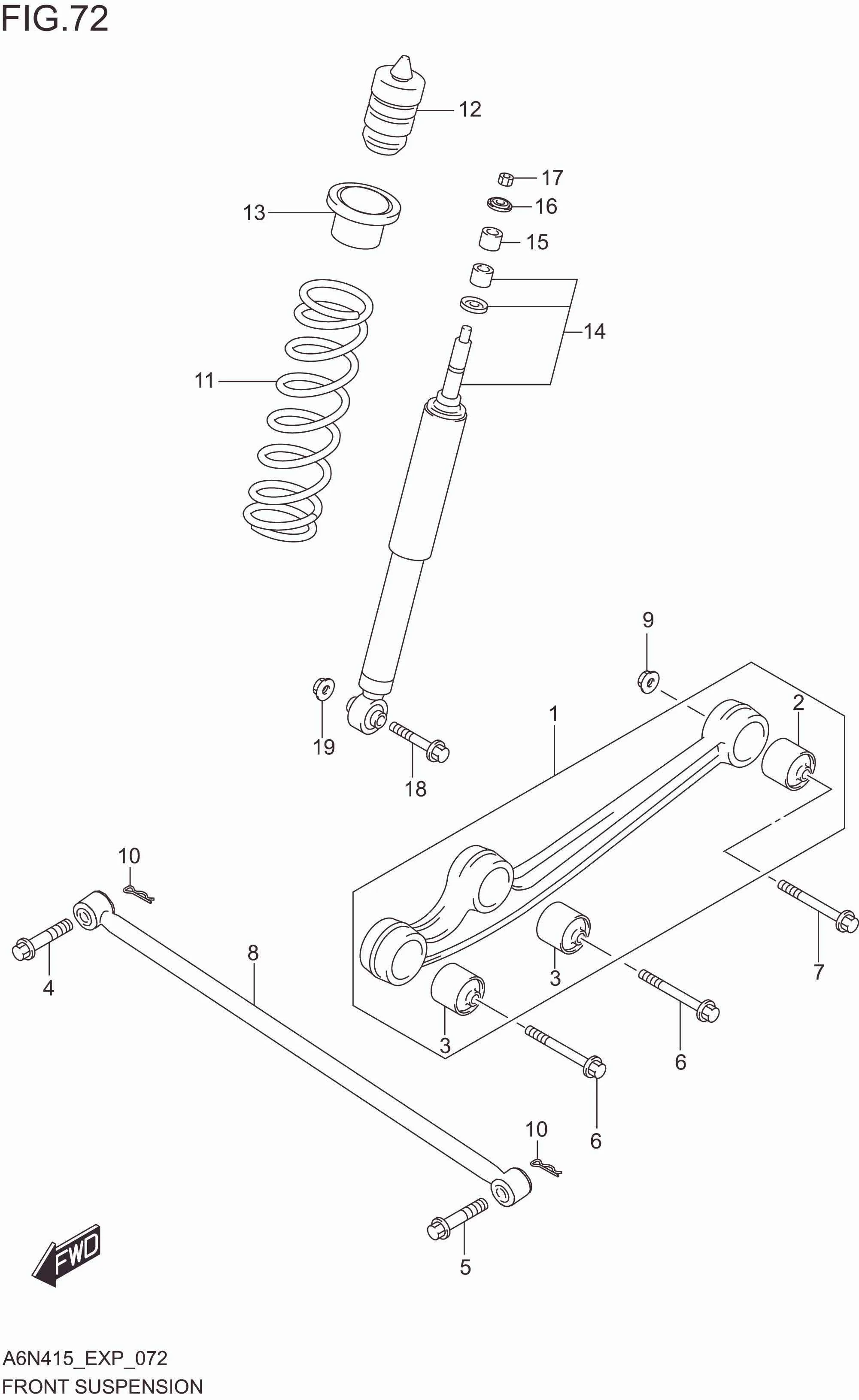 FIG. 072 FRONT SUSPENSION