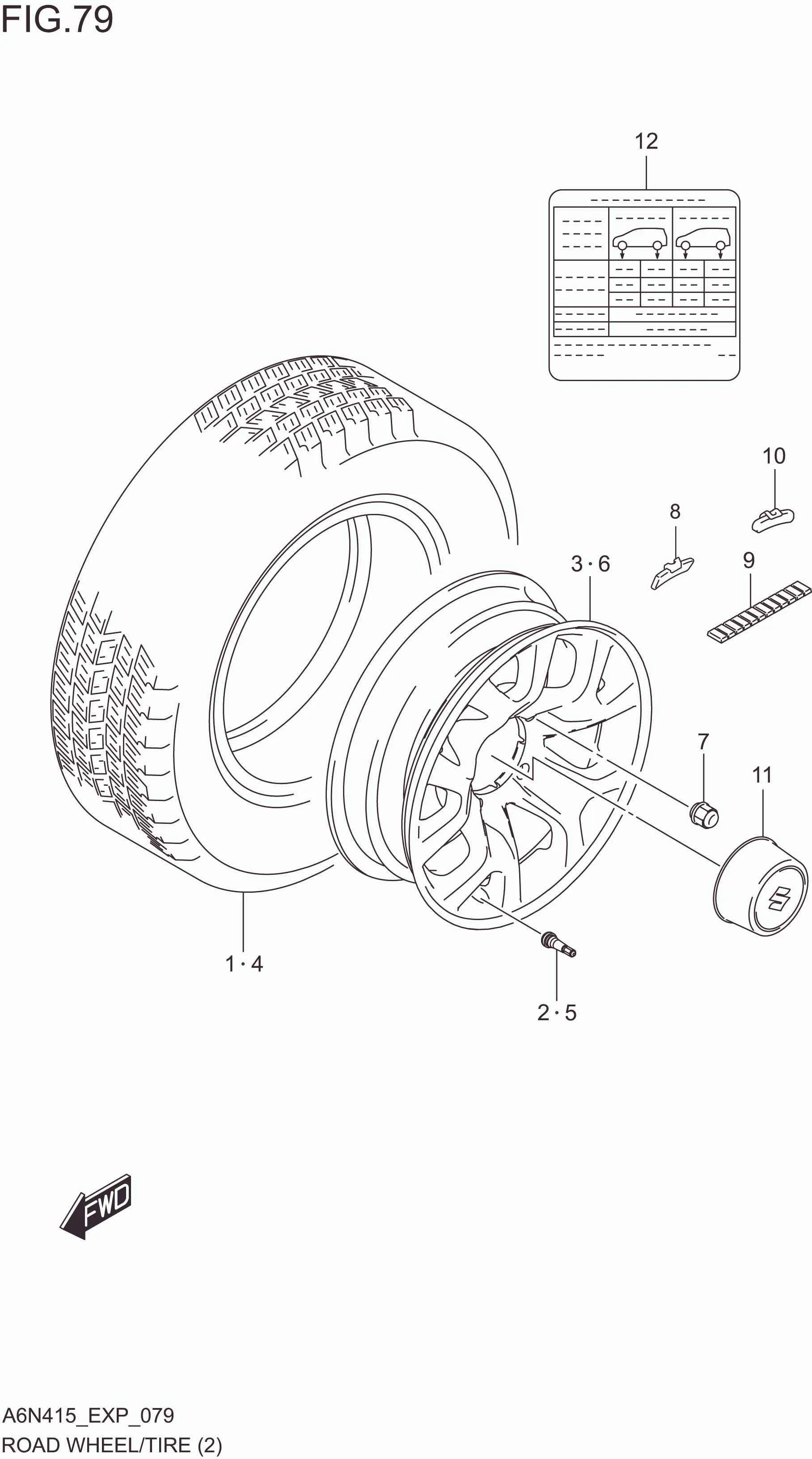 FIG. 079 ROAD WHEEL/TIRE (W_ALM_WL:N/TPMS)