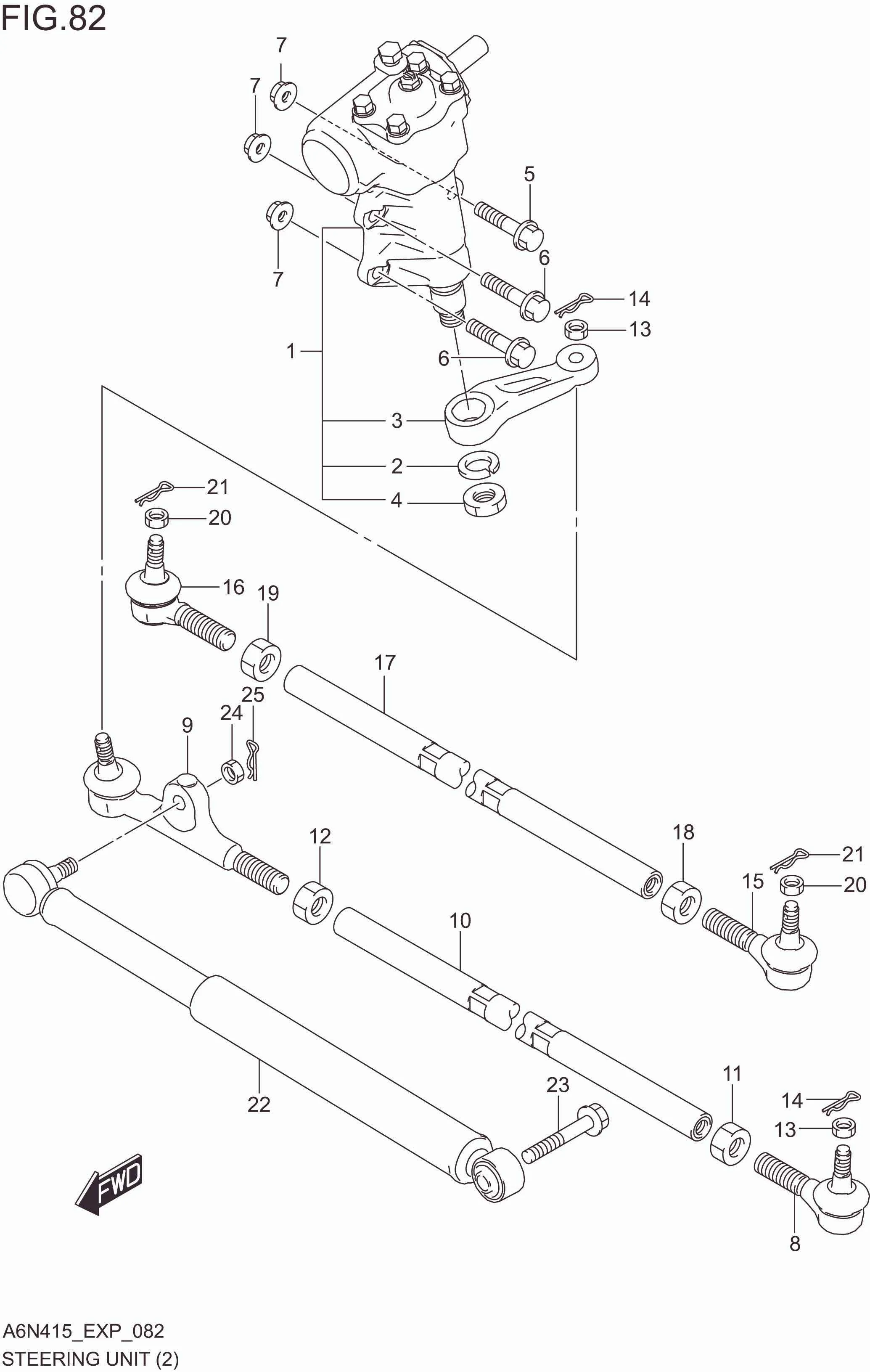 FIG. 082 STEERING UNIT (RHD)
