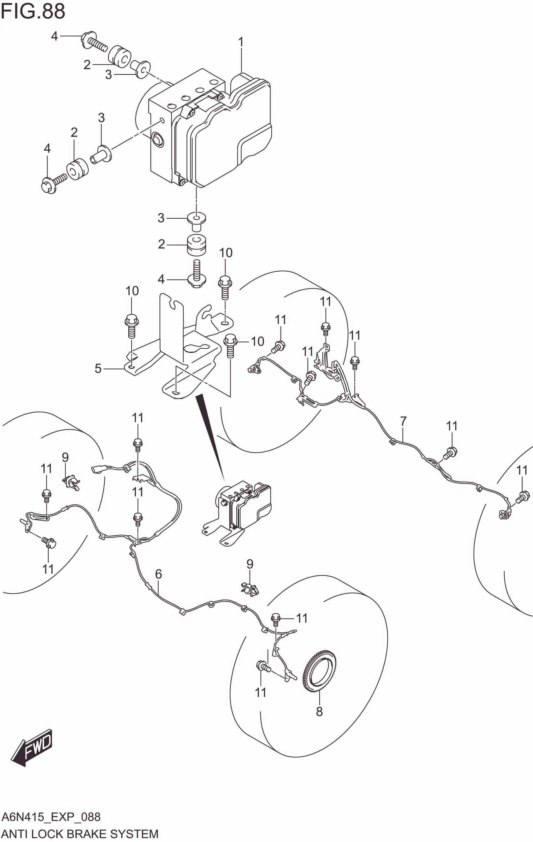 FIG. 088 ANTI LOCK BRAKE SYSTEM