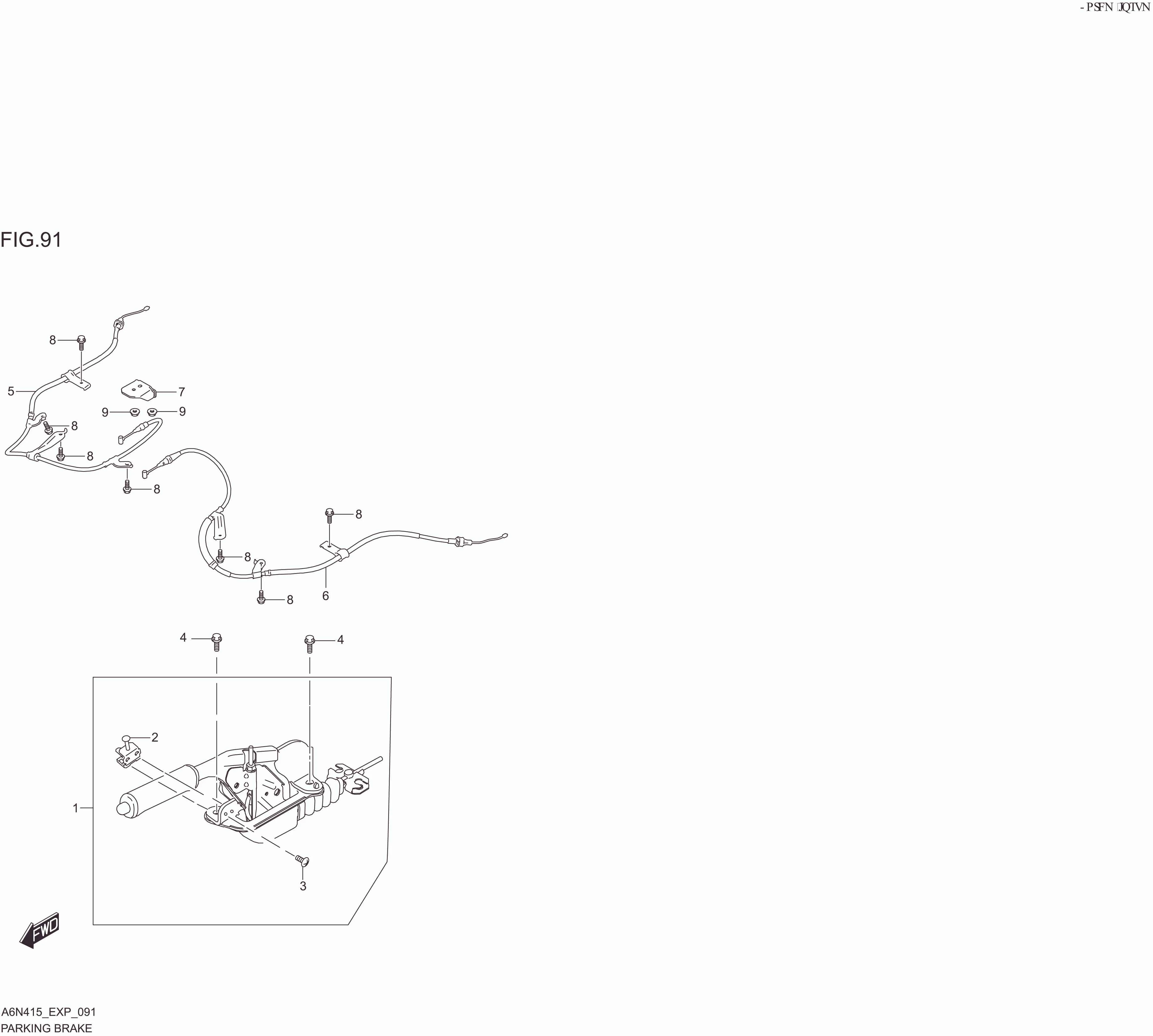 FIG. 091 PARKING BRAKE