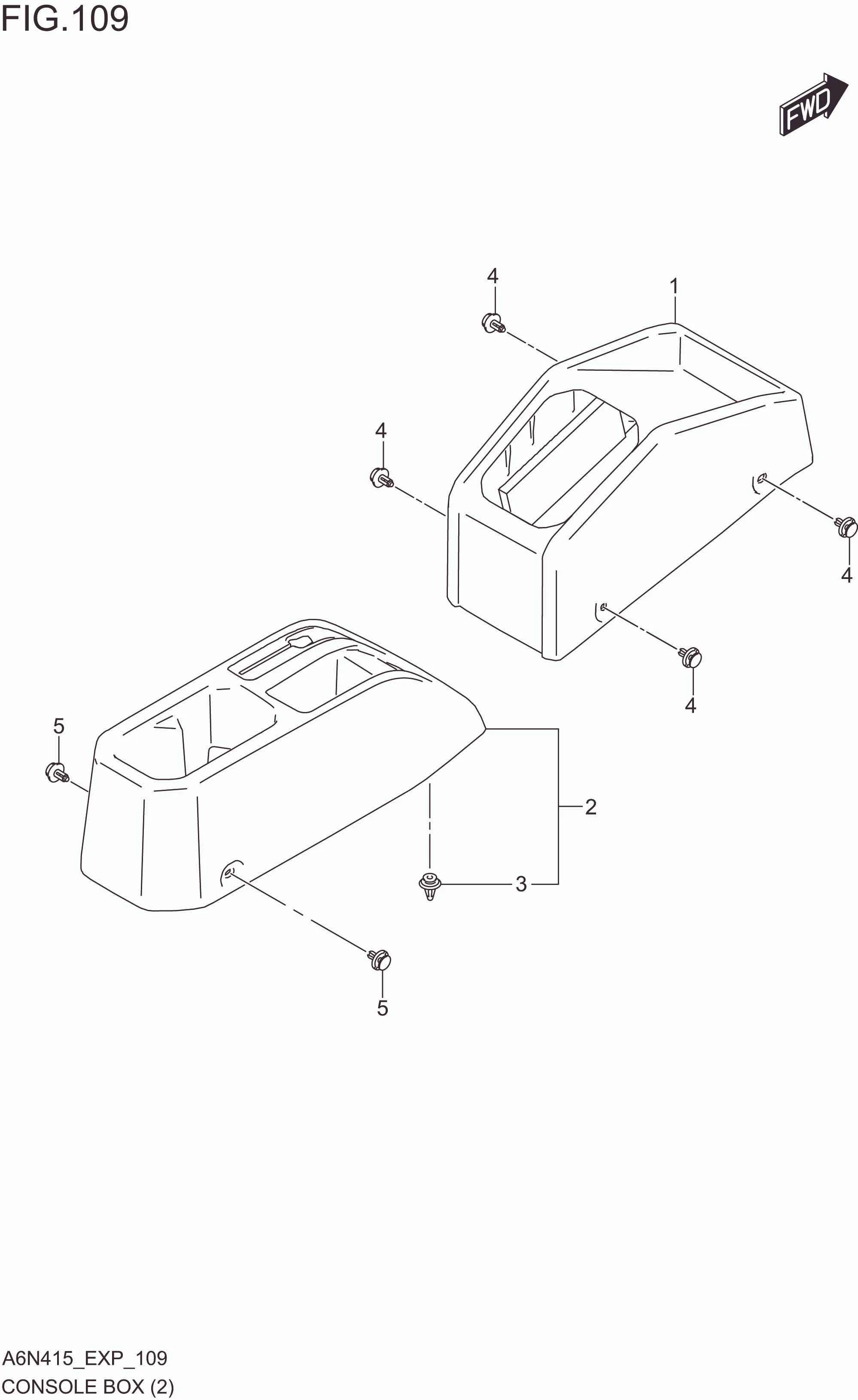 FIG. 109 CONSOLE BOX (4AT)