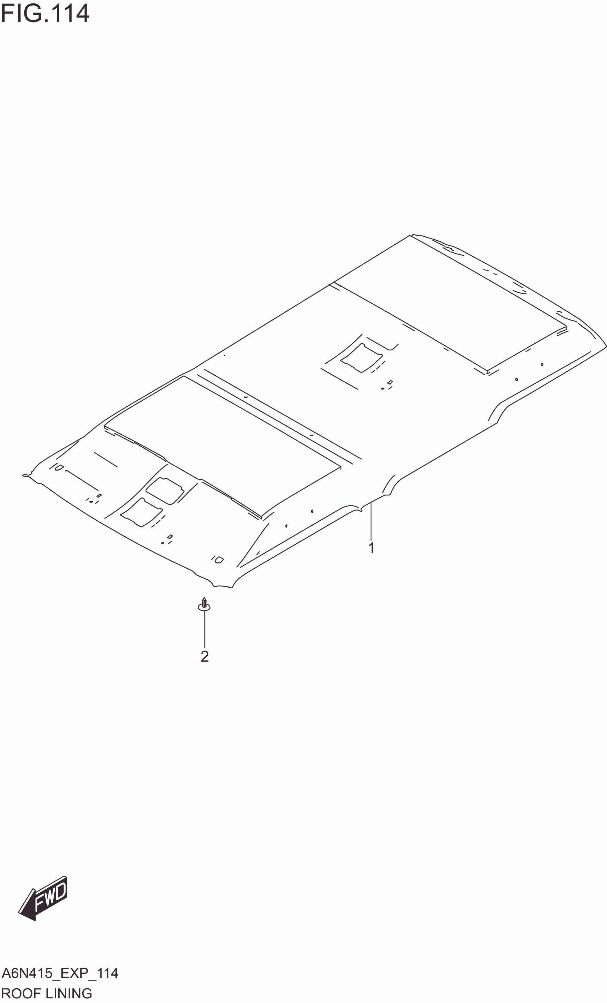 FIG. 114 ROOF LINING