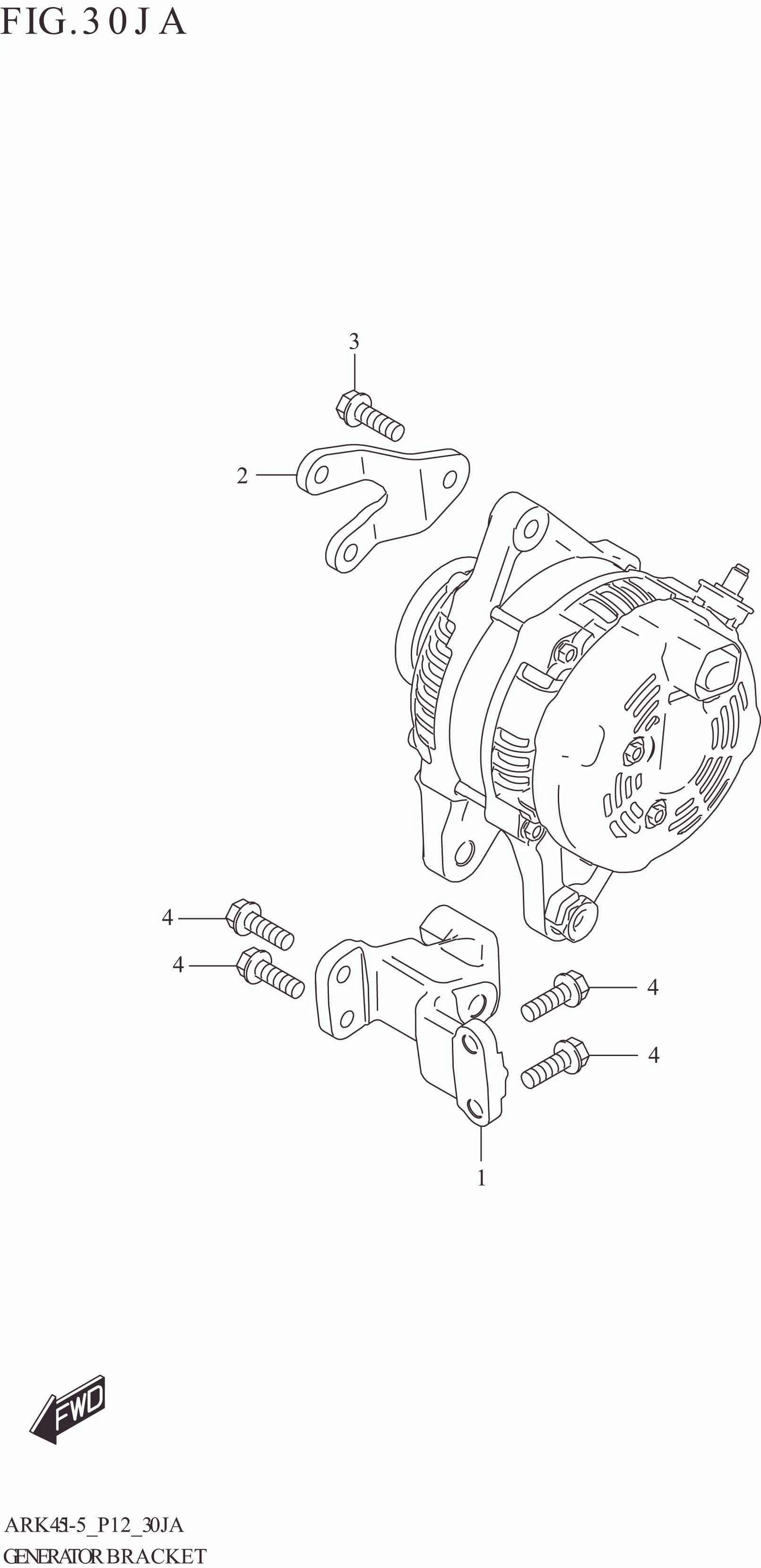 FIG. 30JA GENERATOR BRACKET (N_EASS)