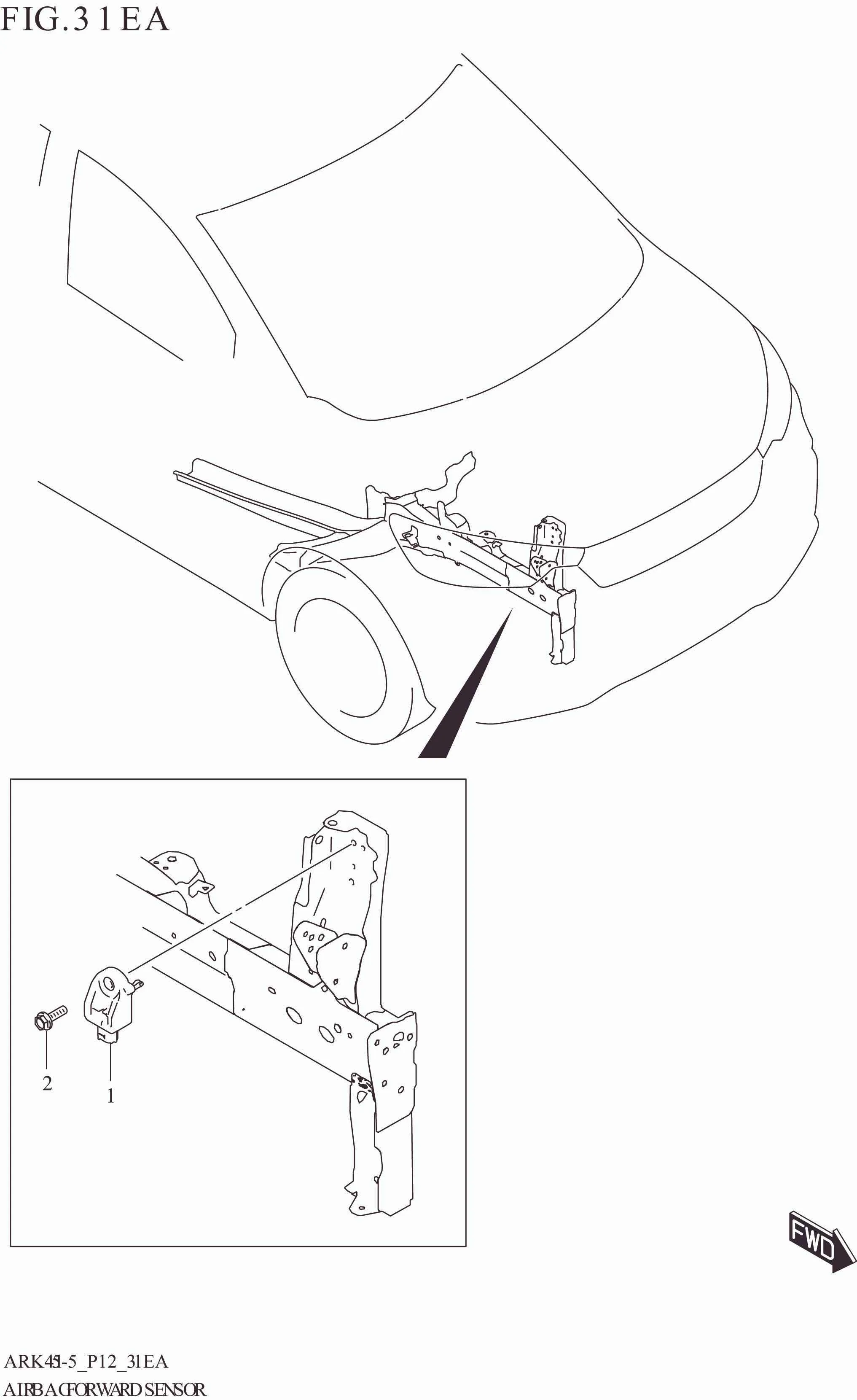 FIG. 31EA AIR BAG FORWARD SENSOR
