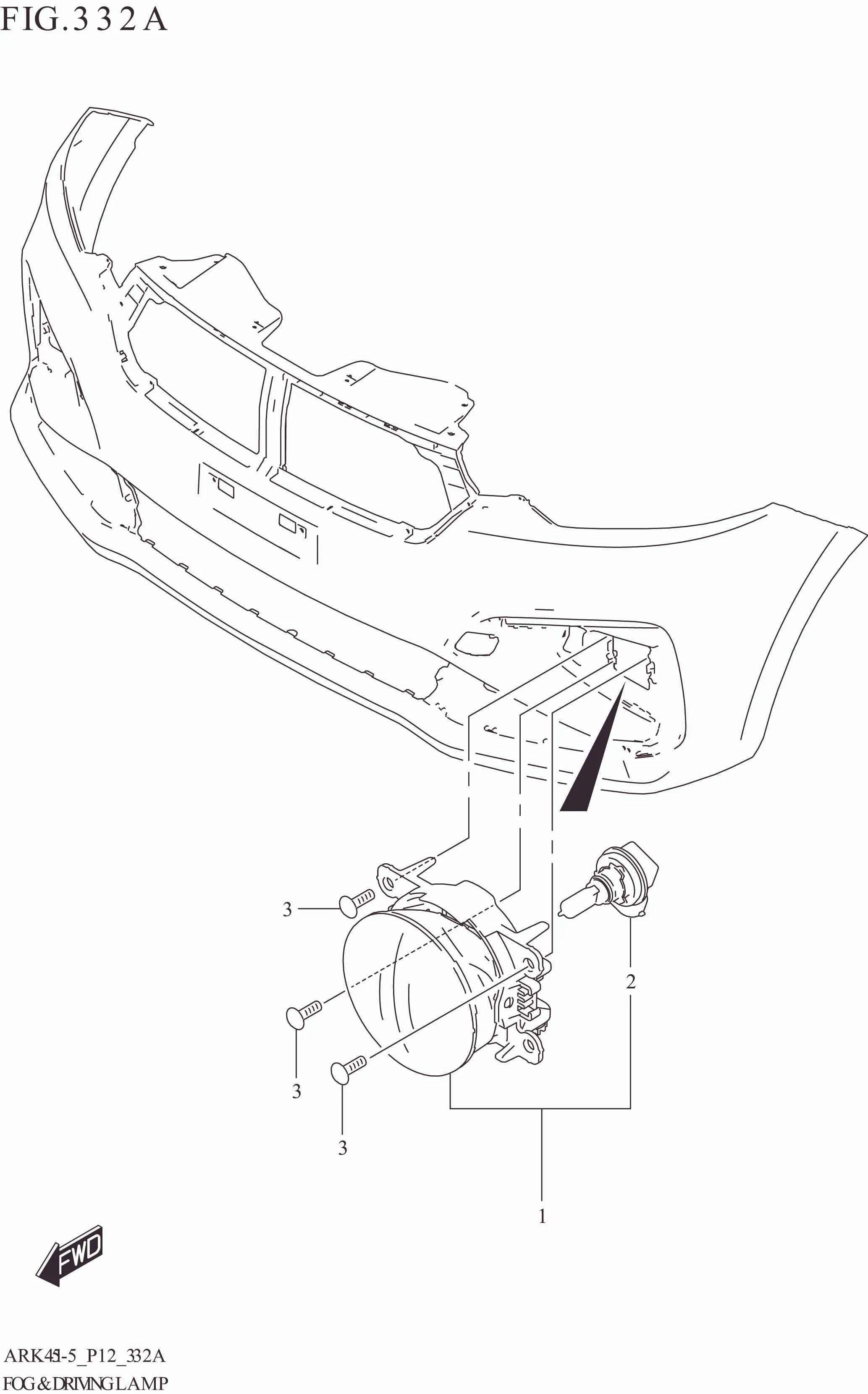 FIG. 332A FOG & DRIVING LAMP (GL,GX,SS)