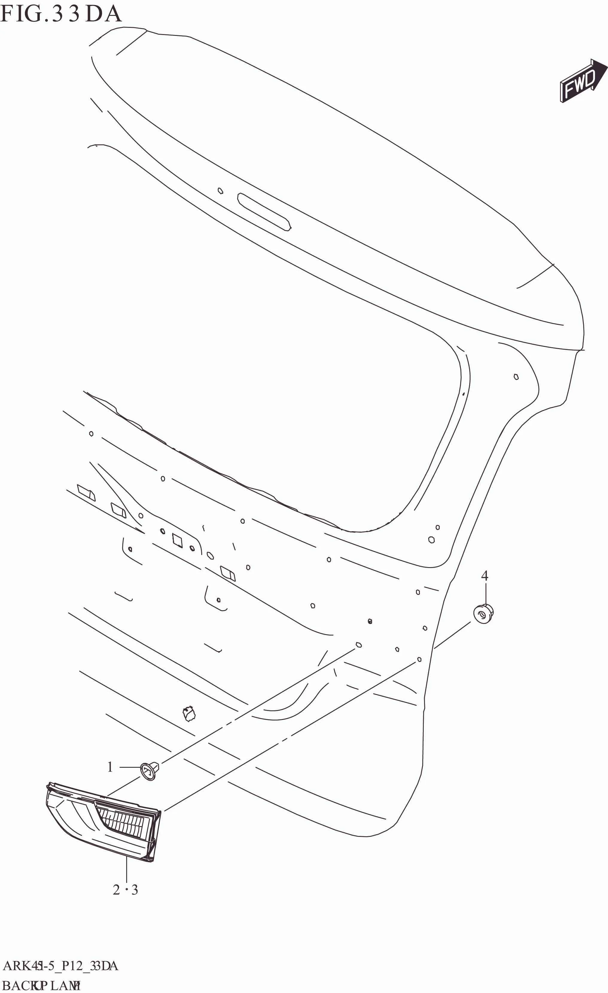 FIG. 33DA BACK UP LAMP
