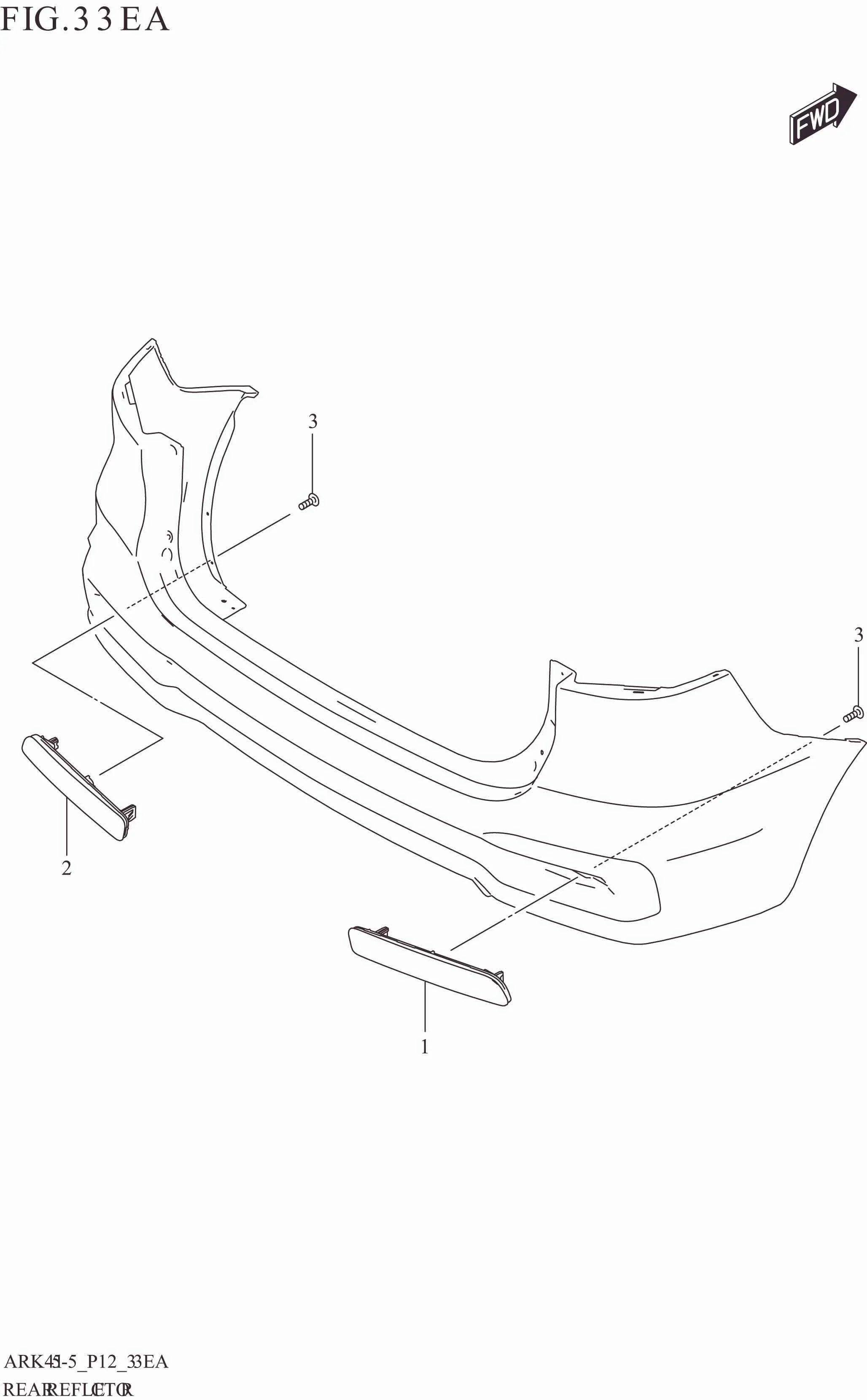 FIG. 33EA REAR REFLECTOR (ERTIGA)
