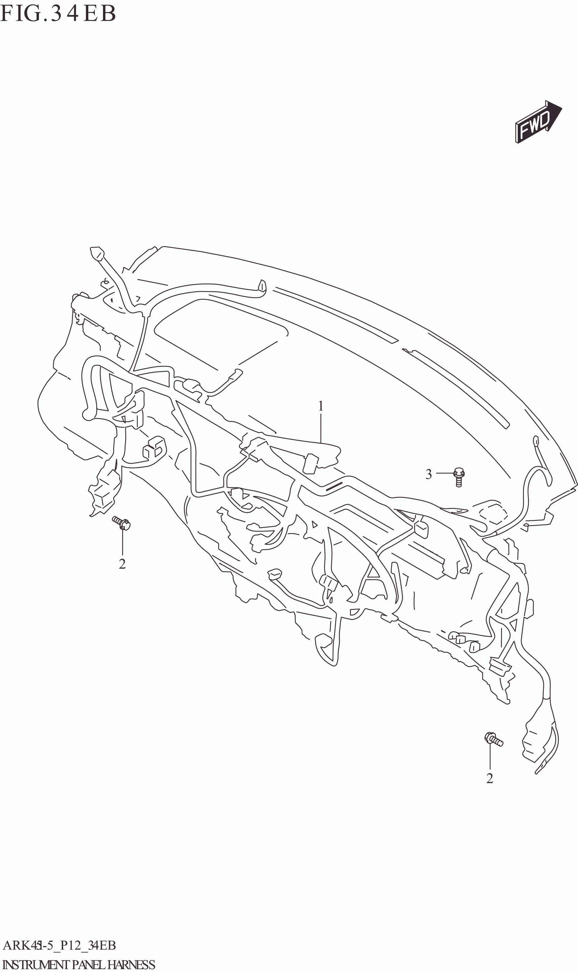 FIG. 34EB INSTRUMENT PANEL HARNESS (GL:N_EASS:ERTIGA)