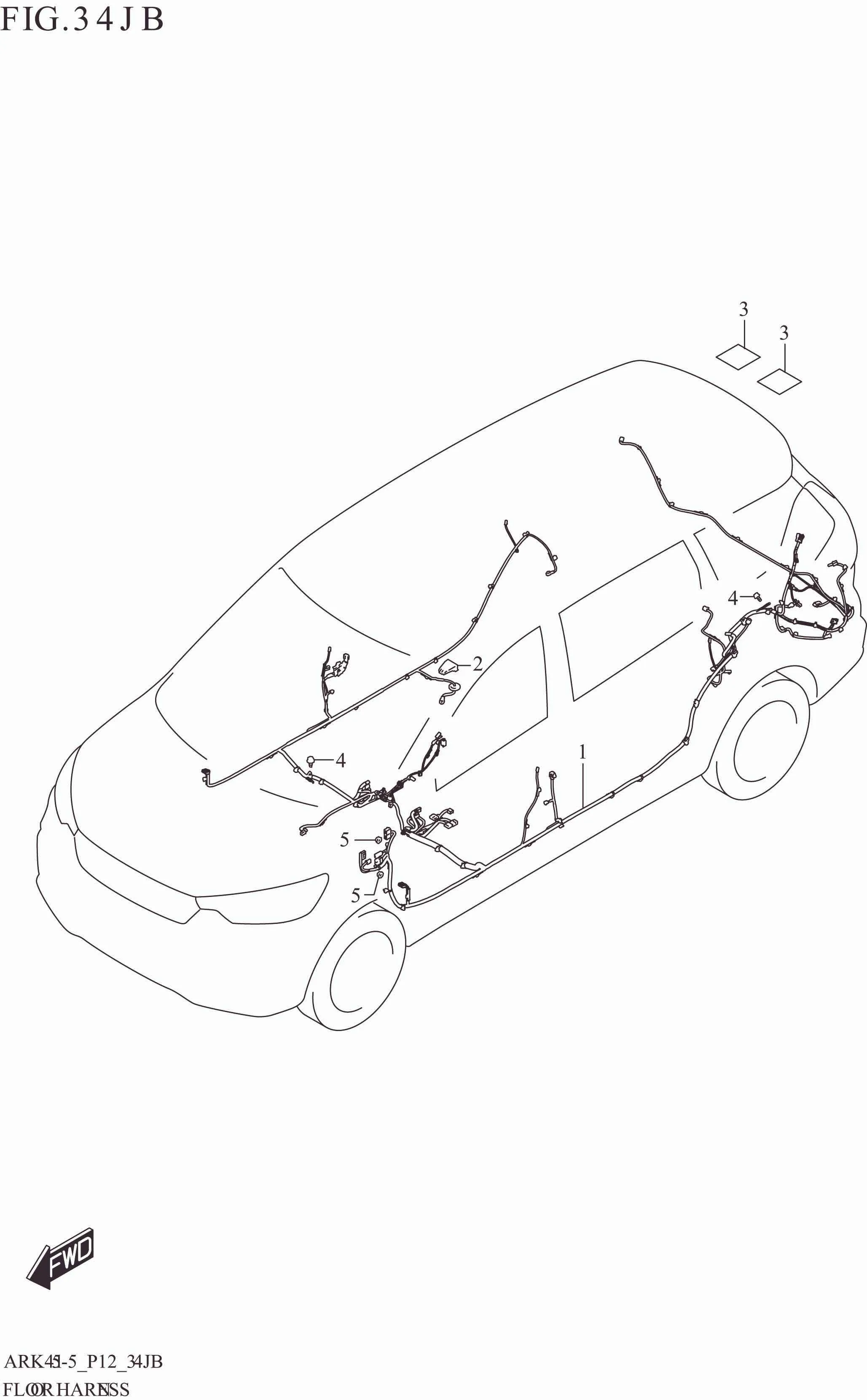 FIG. 34JB FLOOR HARNESS (GL:N_EASS)