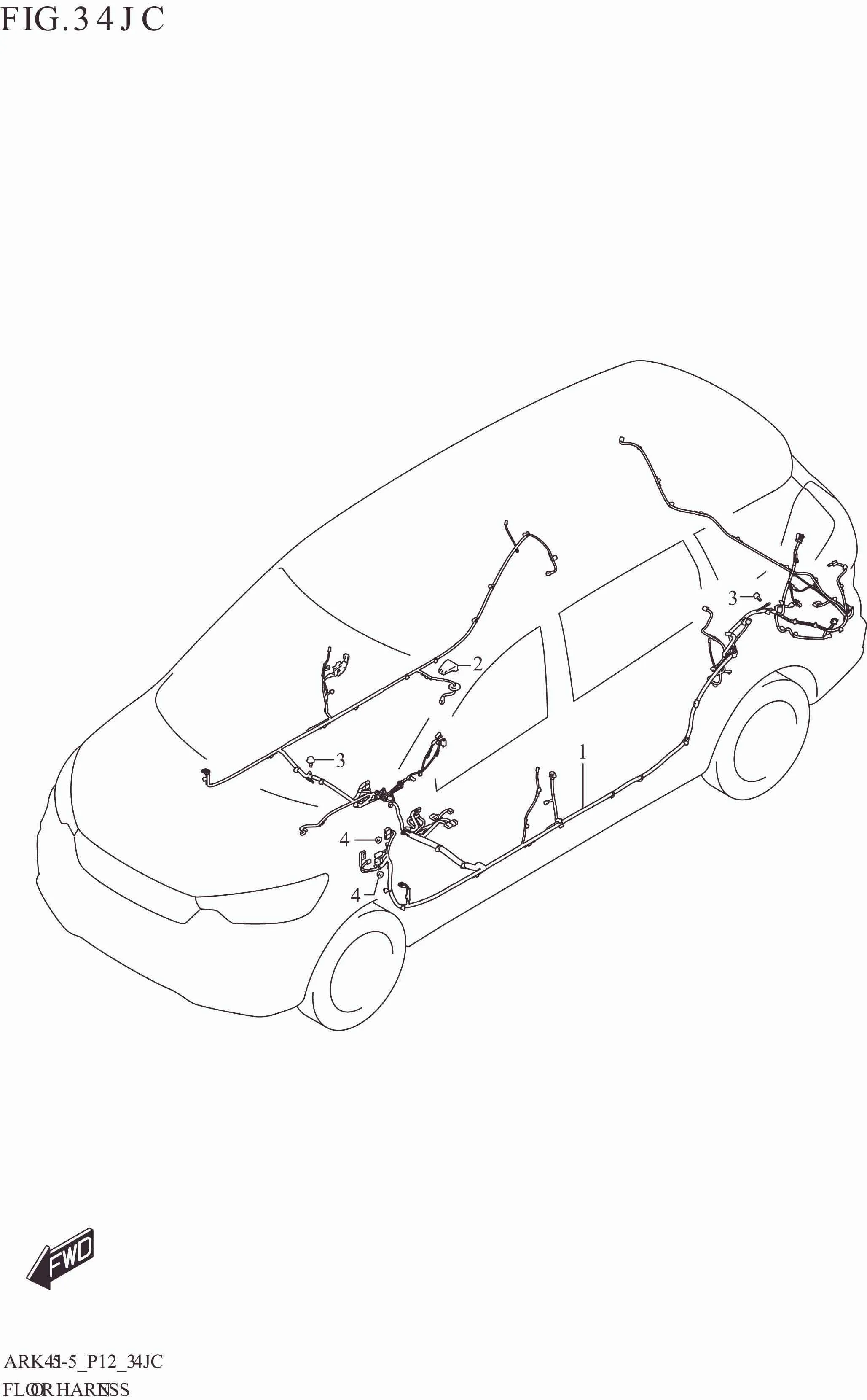 FIG. 34JC FLOOR HARNESS (W_EASS:ERTIGA)