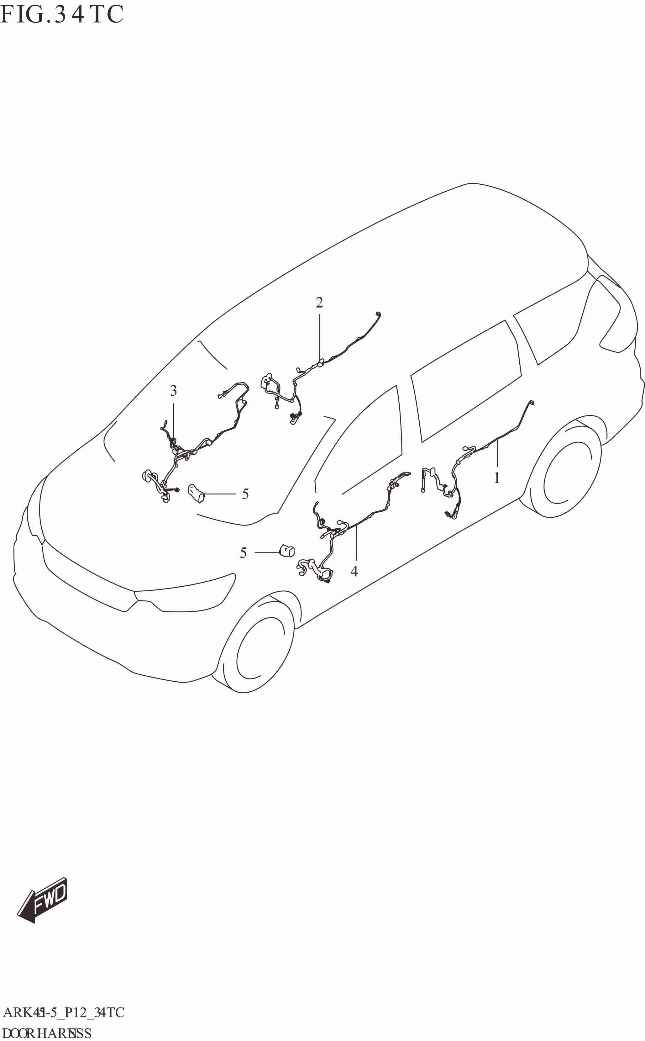 FIG. 34TC DOOR HARNESS (GA:ERTIGA)