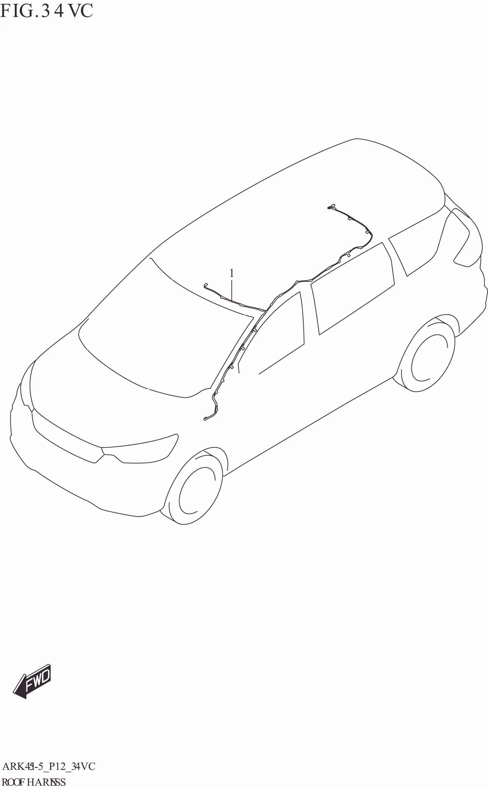 FIG. 34VC ROOF HARNESS (W_TUNER:ERTIGA)