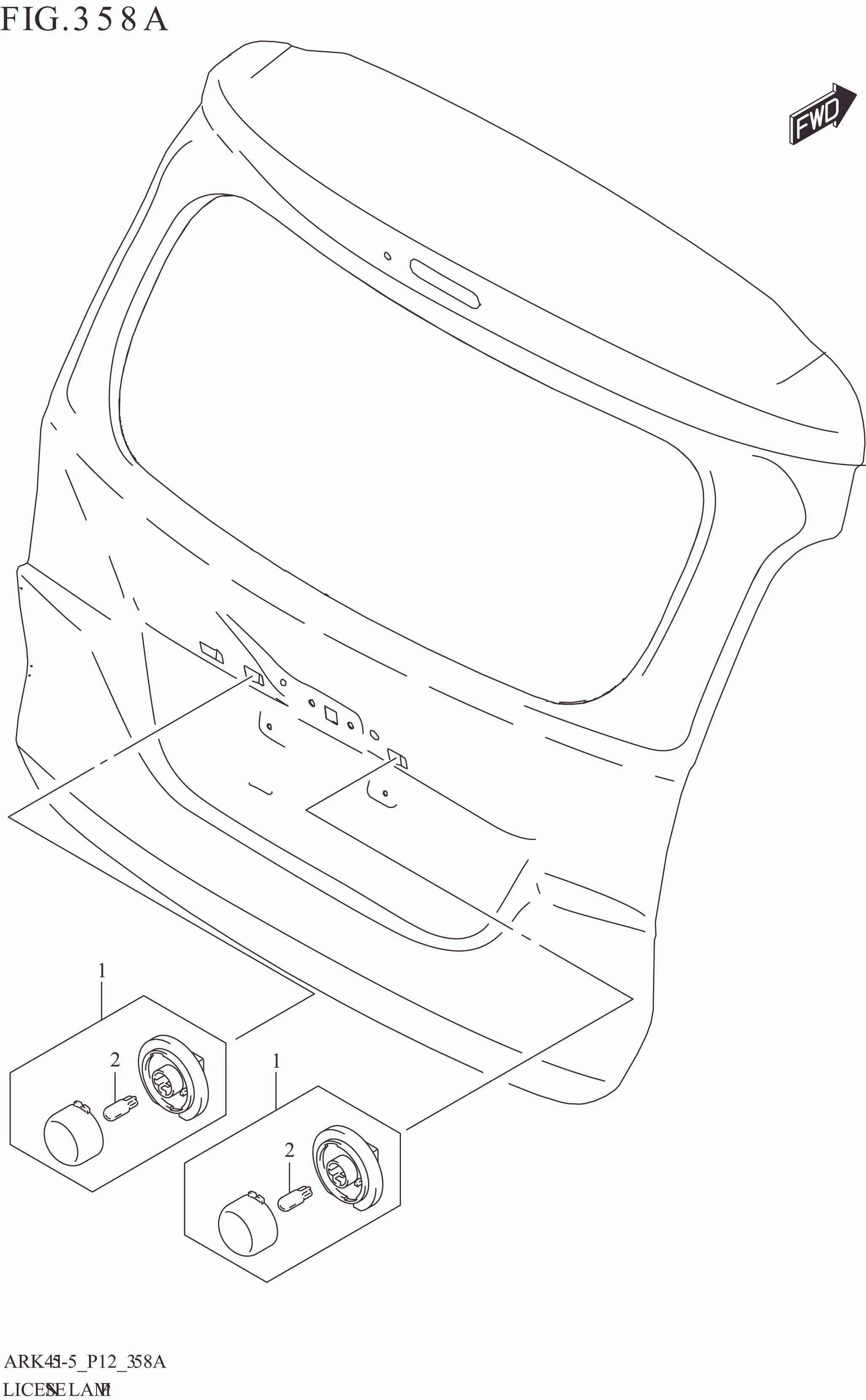 FIG. 358A LICENSE LAMP